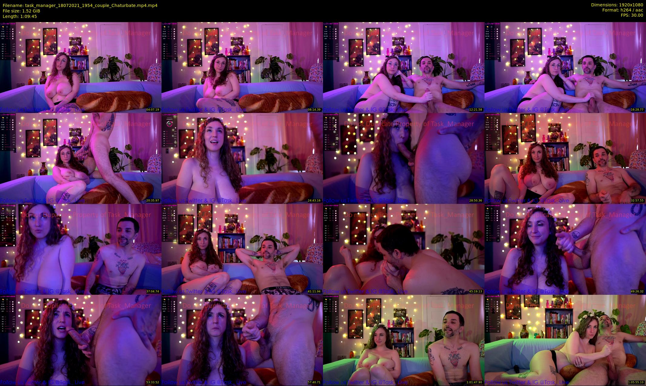 task_manager — 70 minute Chaturbate couple cam show recording, 1080p, Jul 18, 2021