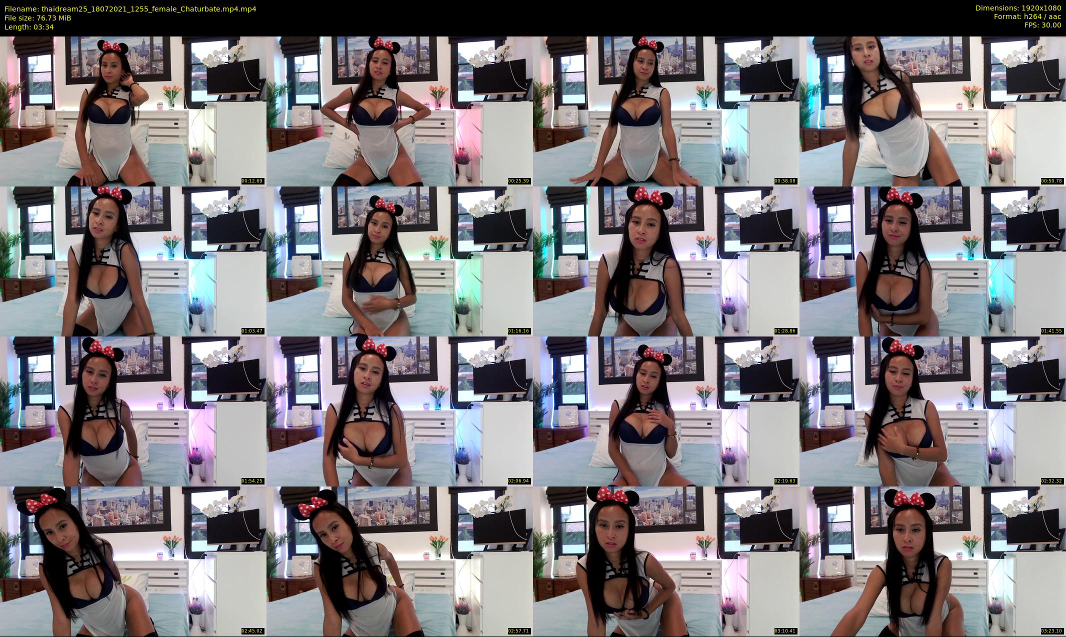 thaidream25 — 4 minute Chaturbate female cam show recording, 1080p, Jul 18, 2021