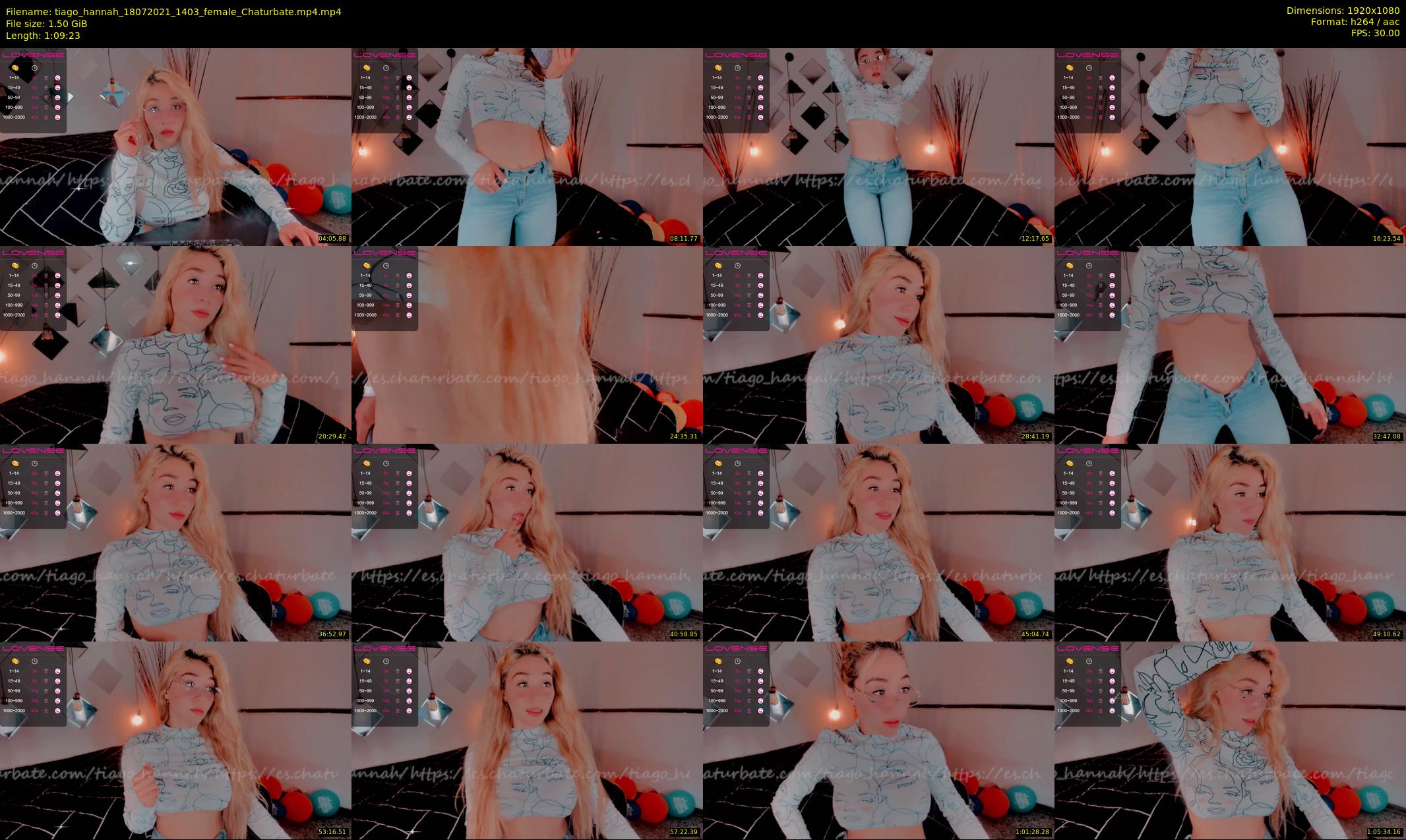 tiago_hannah — 70 minute Chaturbate couple cam show recording, 1080p, Jul 18, 2021