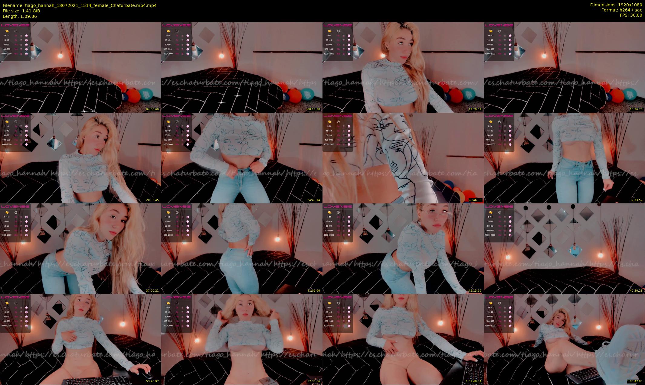 tiago_hannah — 70 minute Chaturbate couple cam show recording, 1080p, Jul 18, 2021