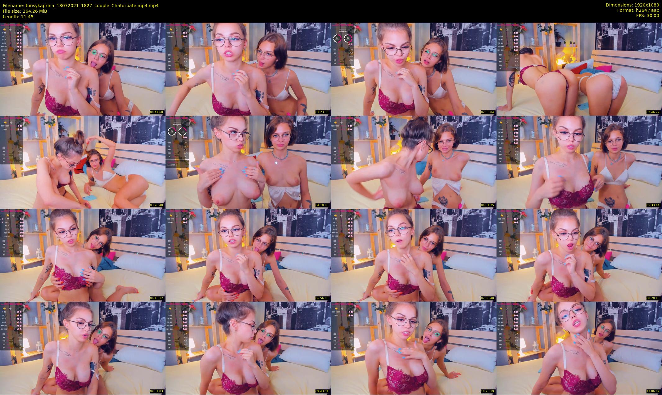 tonsykaprina — 12 minute Chaturbate couple cam show recording, 1080p, Jul 18, 2021