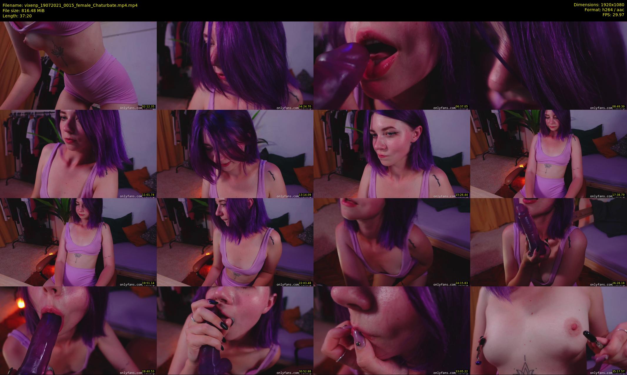 vixenp — 38 minute Chaturbate female cam show recording, 1080p, Jul 19, 2021