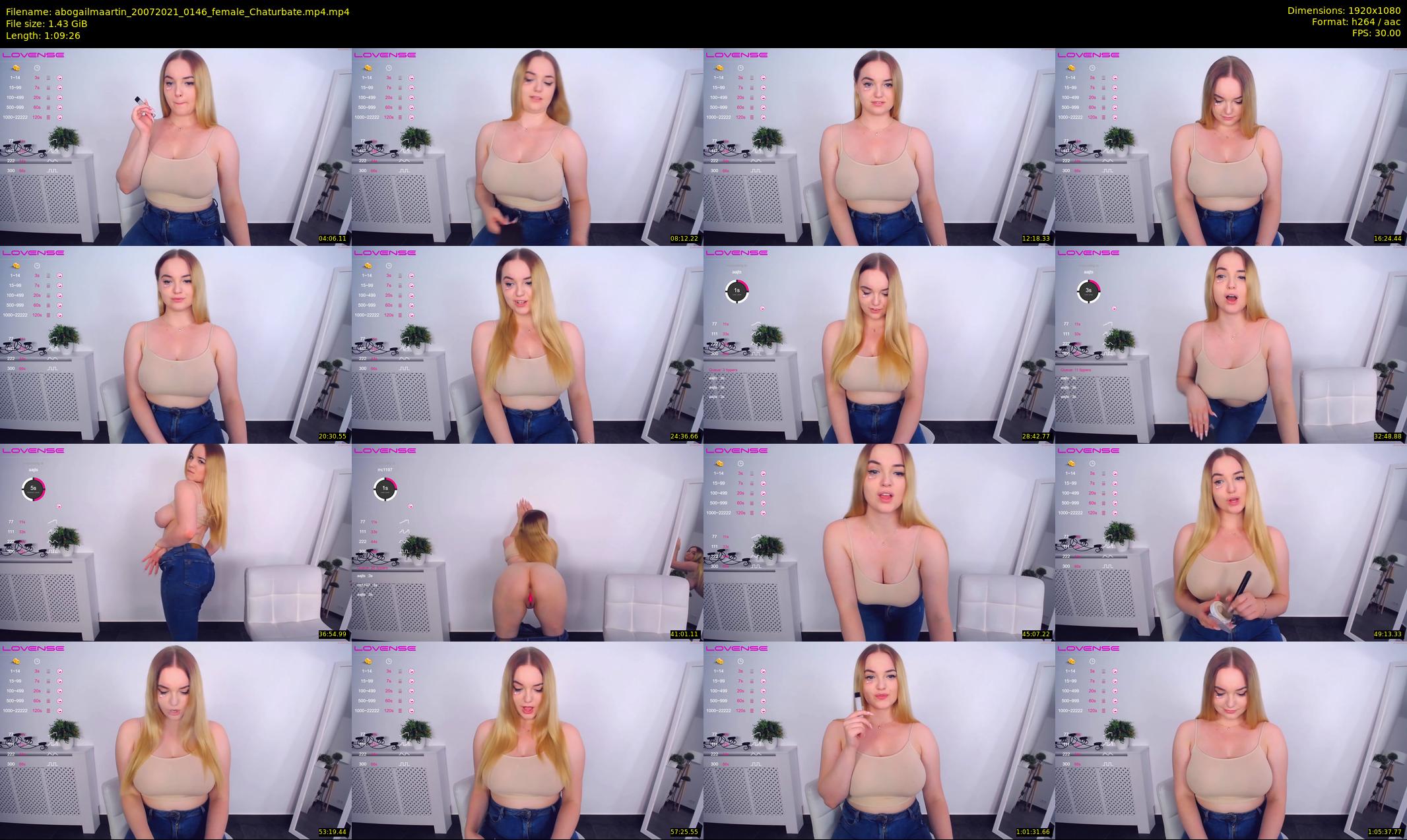 abogailmaartin — 70 minute Chaturbate female cam show recording, 1080p, Jul 20, 2021