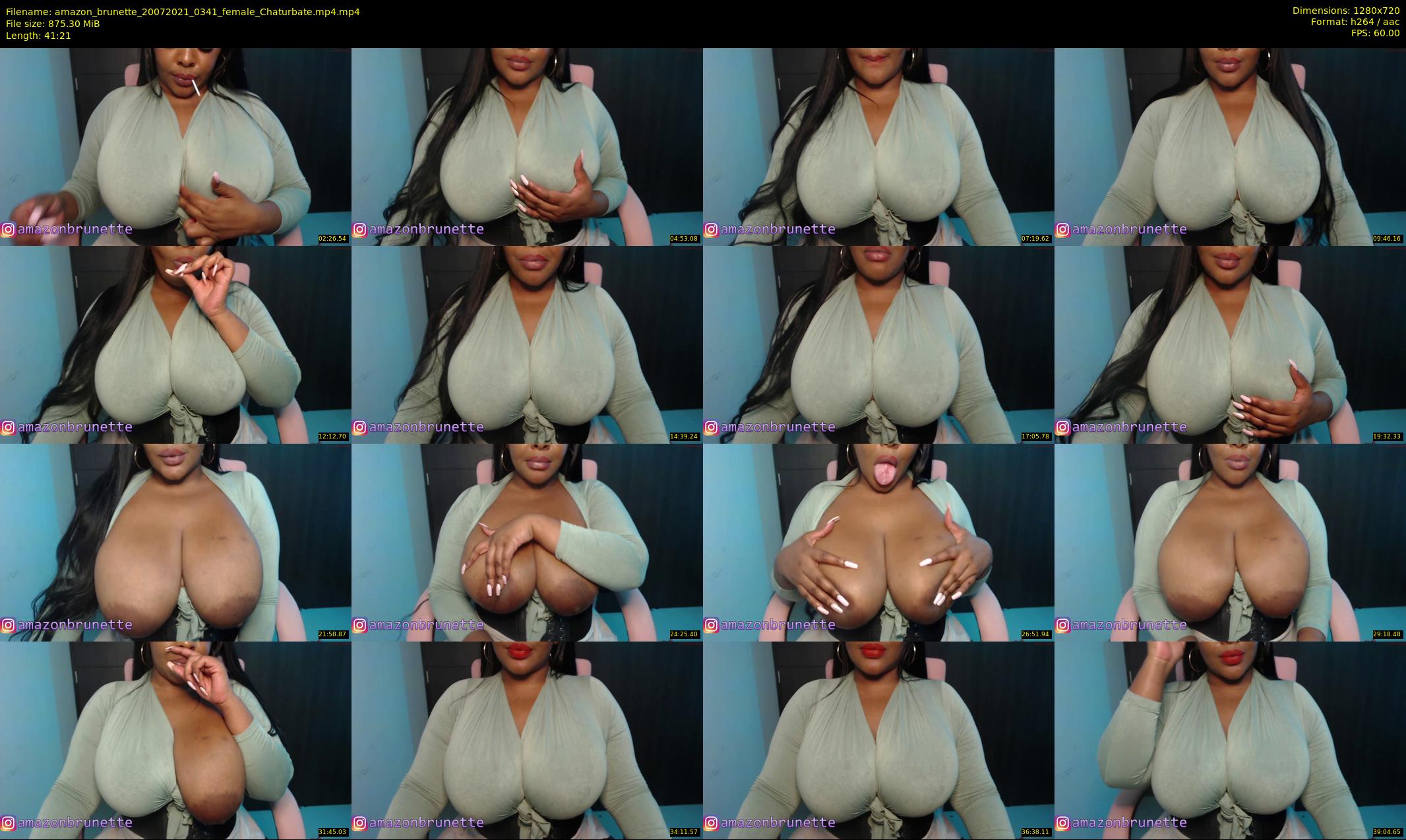 amazon_brunette — 42 minute Chaturbate female cam show recording, 720p, Jul 20, 2021