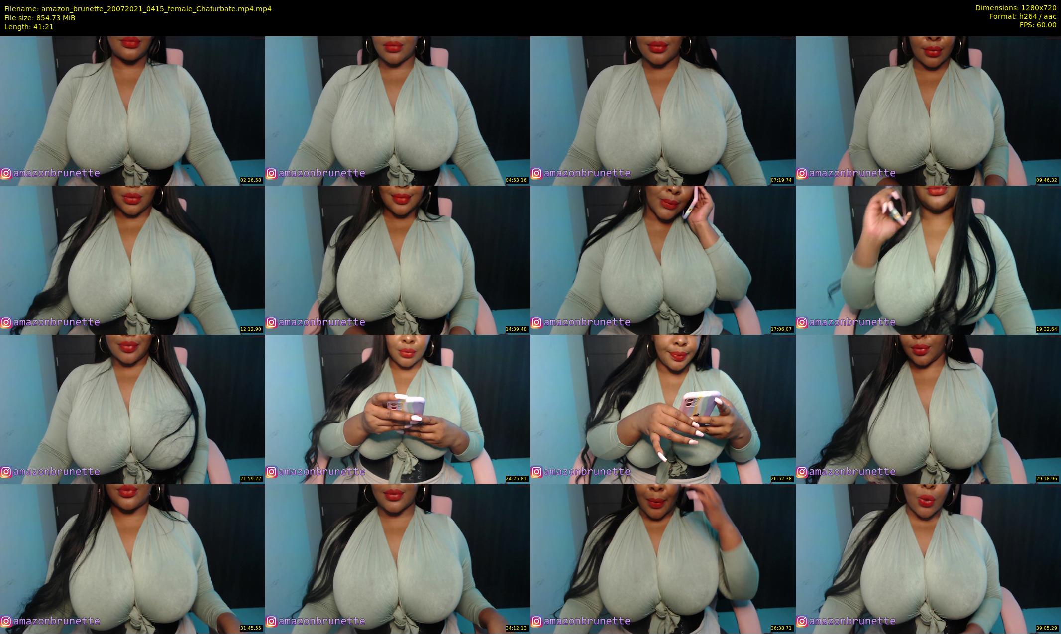 amazon_brunette — 42 minute Chaturbate female cam show recording, 720p, Jul 20, 2021