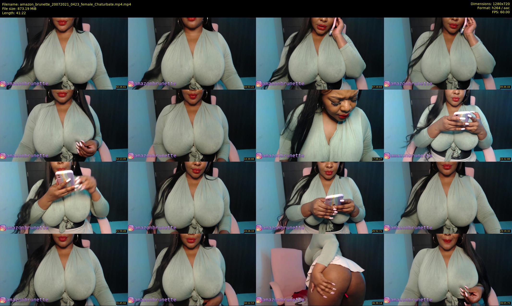 amazon_brunette — 42 minute Chaturbate female cam show recording, 720p, Jul 20, 2021
