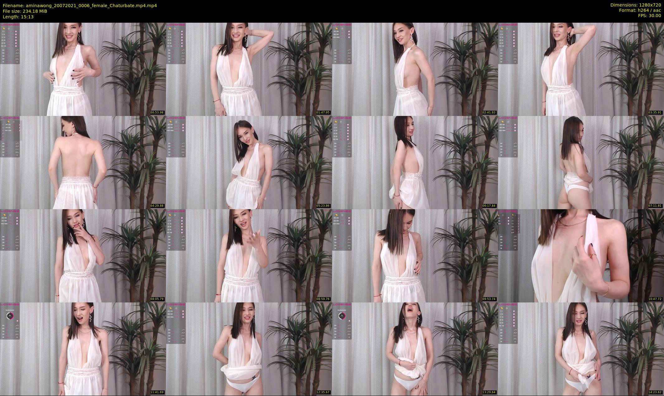 aminawong — 16 minute Chaturbate female cam show recording, 720p, Jul 20, 2021