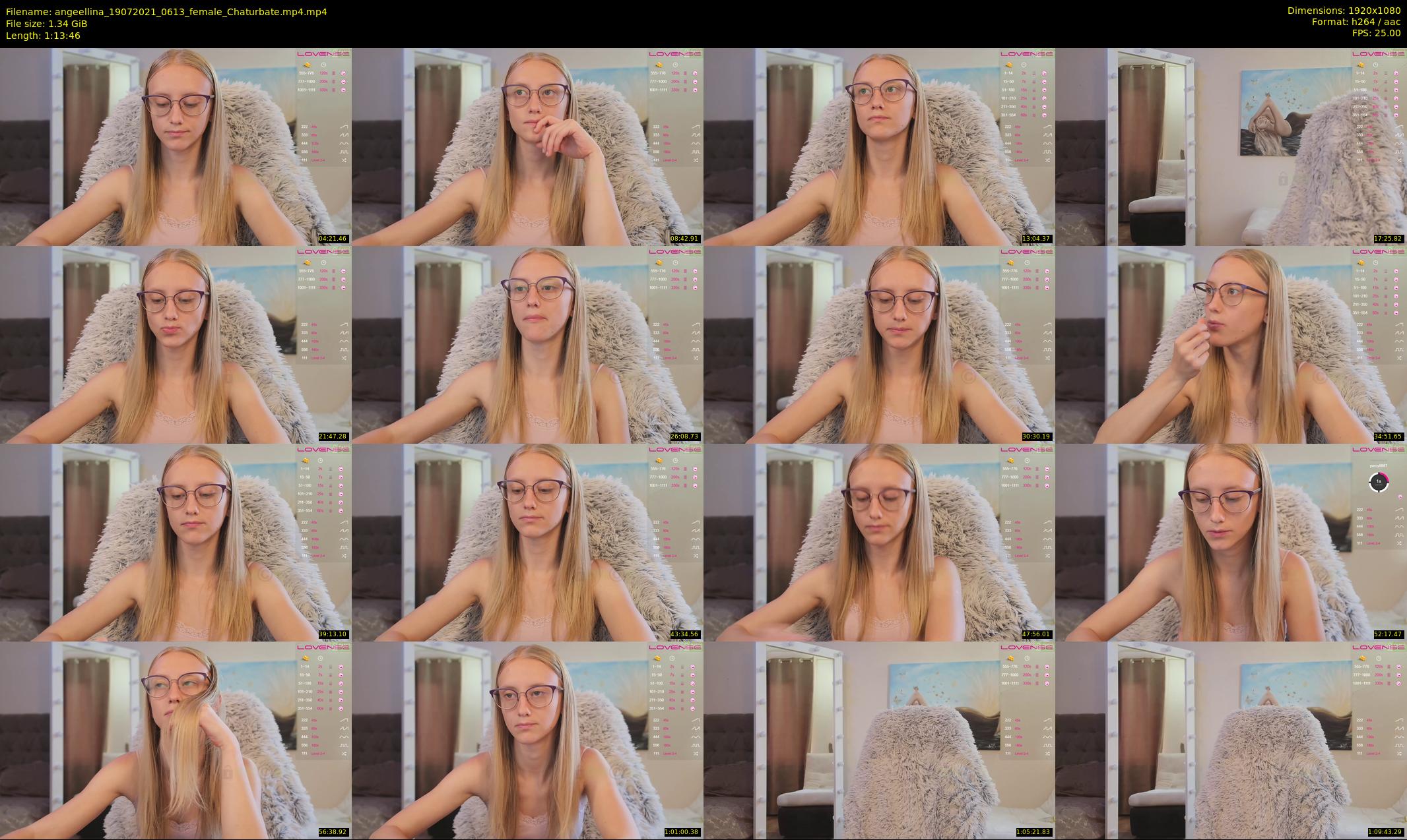 angeellina — 74 minute Chaturbate female cam show recording, 1080p, Jul 19, 2021