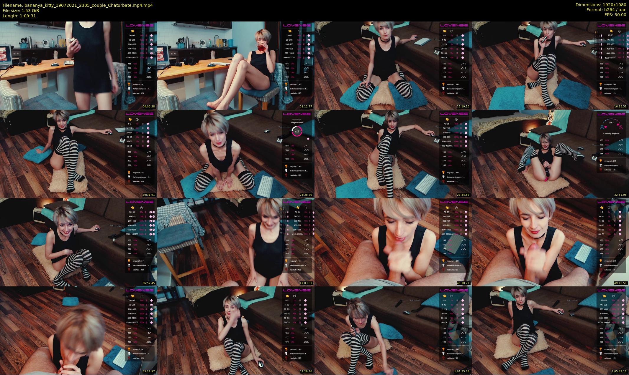 bananya_kitty — 70 minute Chaturbate couple cam show recording, 1080p, Jul 19, 2021