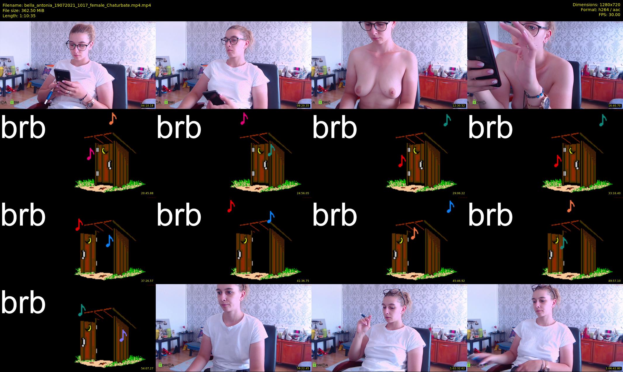 bella_antonia — 71 minute Chaturbate female cam show recording, 720p, Jul 19, 2021
