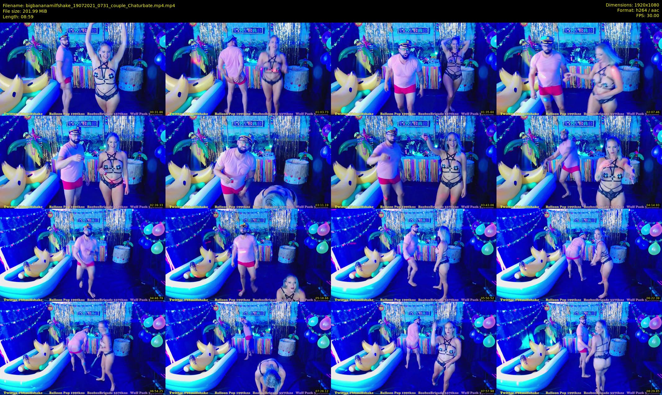 bigbananamilfshake — 9 minute Chaturbate couple cam show recording, 1080p, Jul 19, 2021
