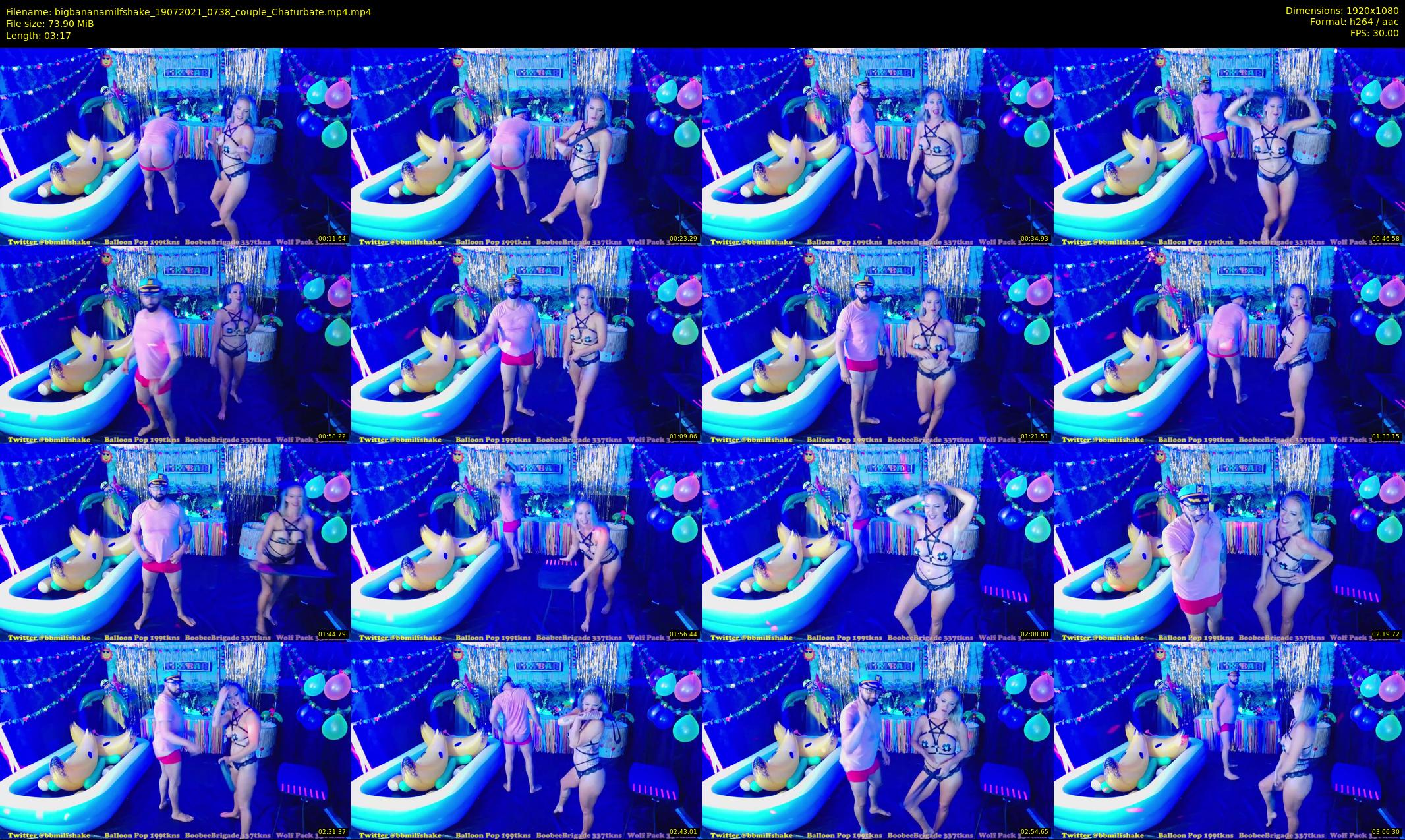 bigbananamilfshake — 4 minute Chaturbate couple cam show recording, 1080p, Jul 19, 2021
