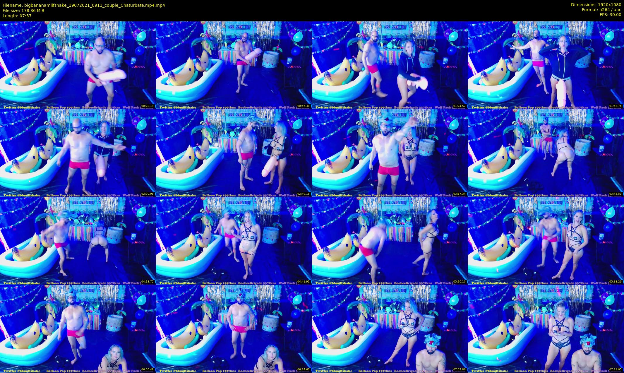 bigbananamilfshake — 8 minute Chaturbate couple cam show recording, 1080p, Jul 19, 2021