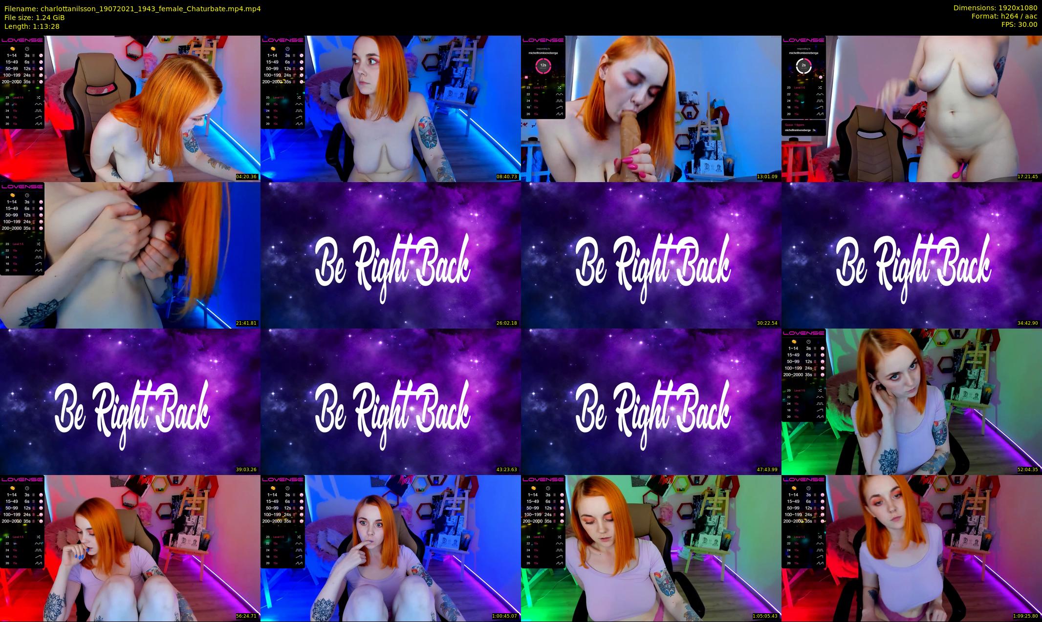 charlottanilsson — 74 minute Chaturbate female cam show recording, 1080p, Jul 19, 2021