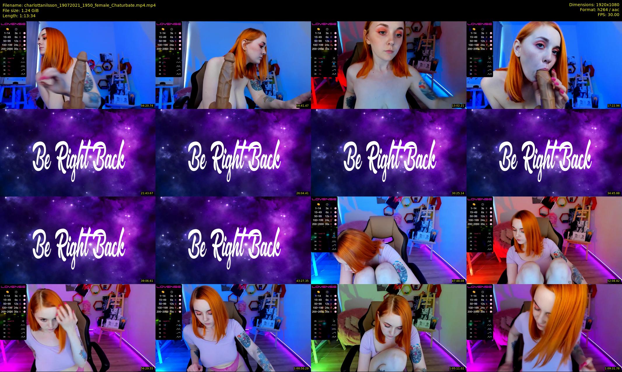 charlottanilsson — 74 minute Chaturbate female cam show recording, 1080p, Jul 19, 2021