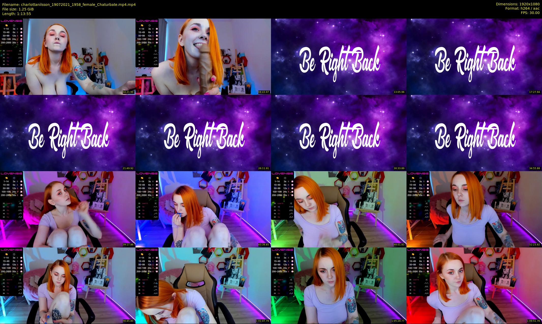 charlottanilsson — 74 minute Chaturbate female cam show recording, 1080p, Jul 19, 2021