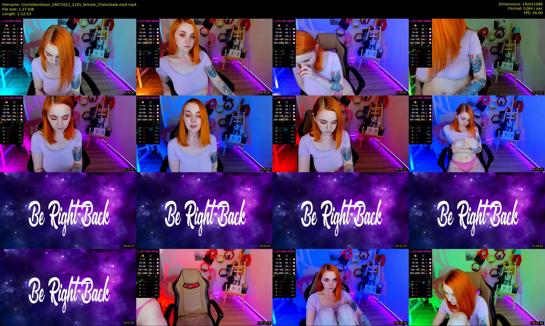 charlottanilsson — 73 minute Chaturbate female cam show recording, 1080p, Jul 19, 2021