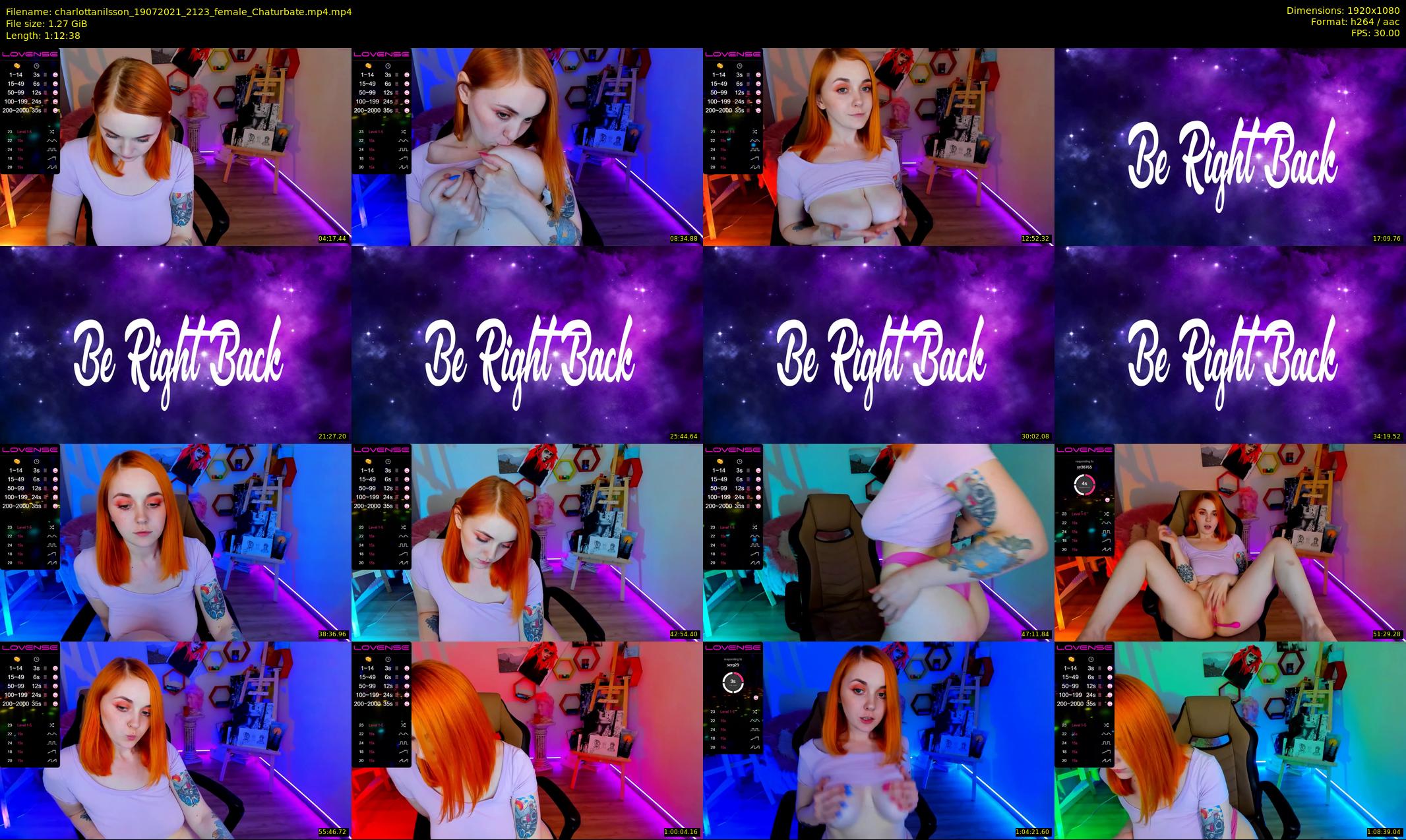charlottanilsson — 73 minute Chaturbate female cam show recording, 1080p, Jul 19, 2021