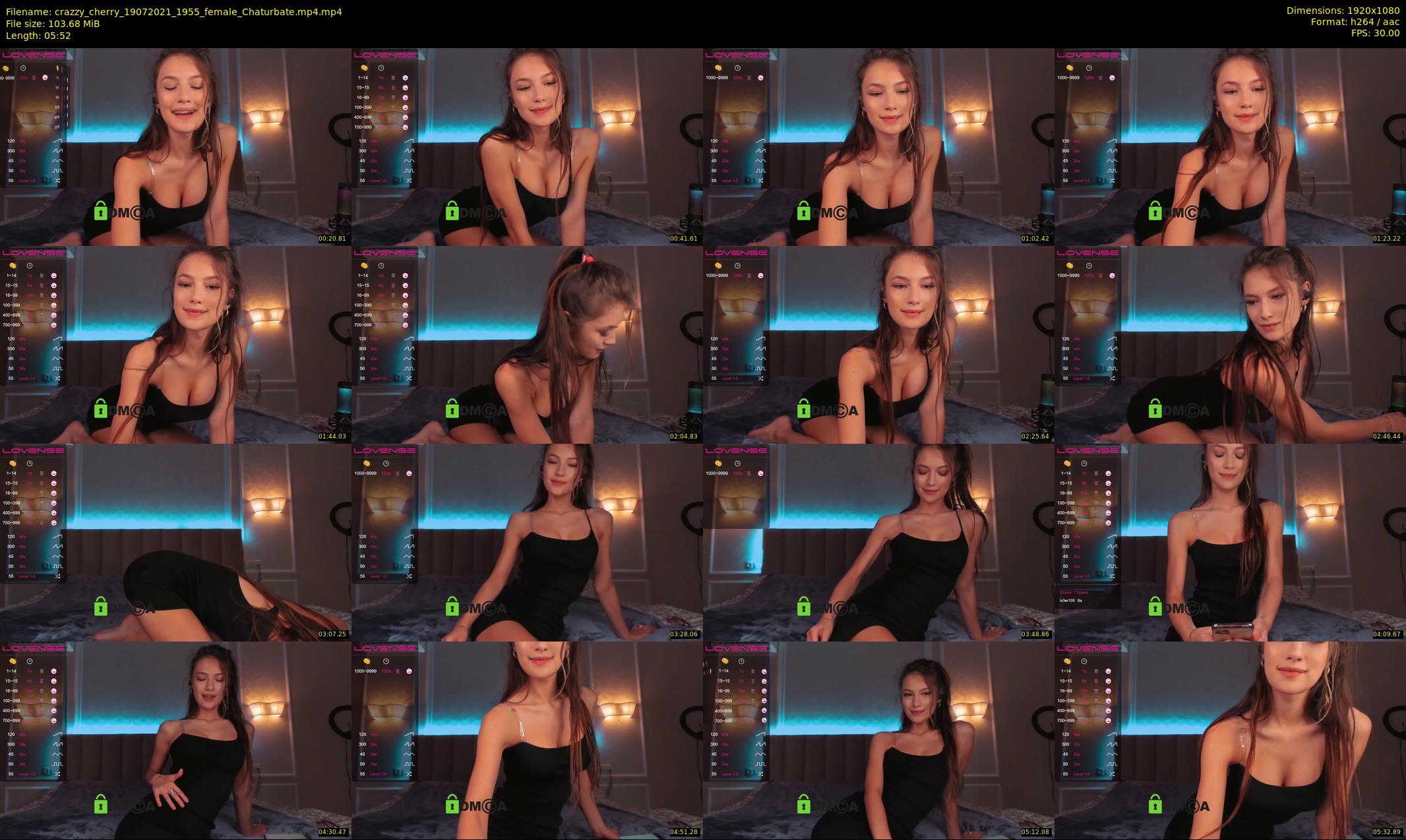 crazzy_cherry — 6 minute Chaturbate female cam show recording, 1080p, Jul 19, 2021