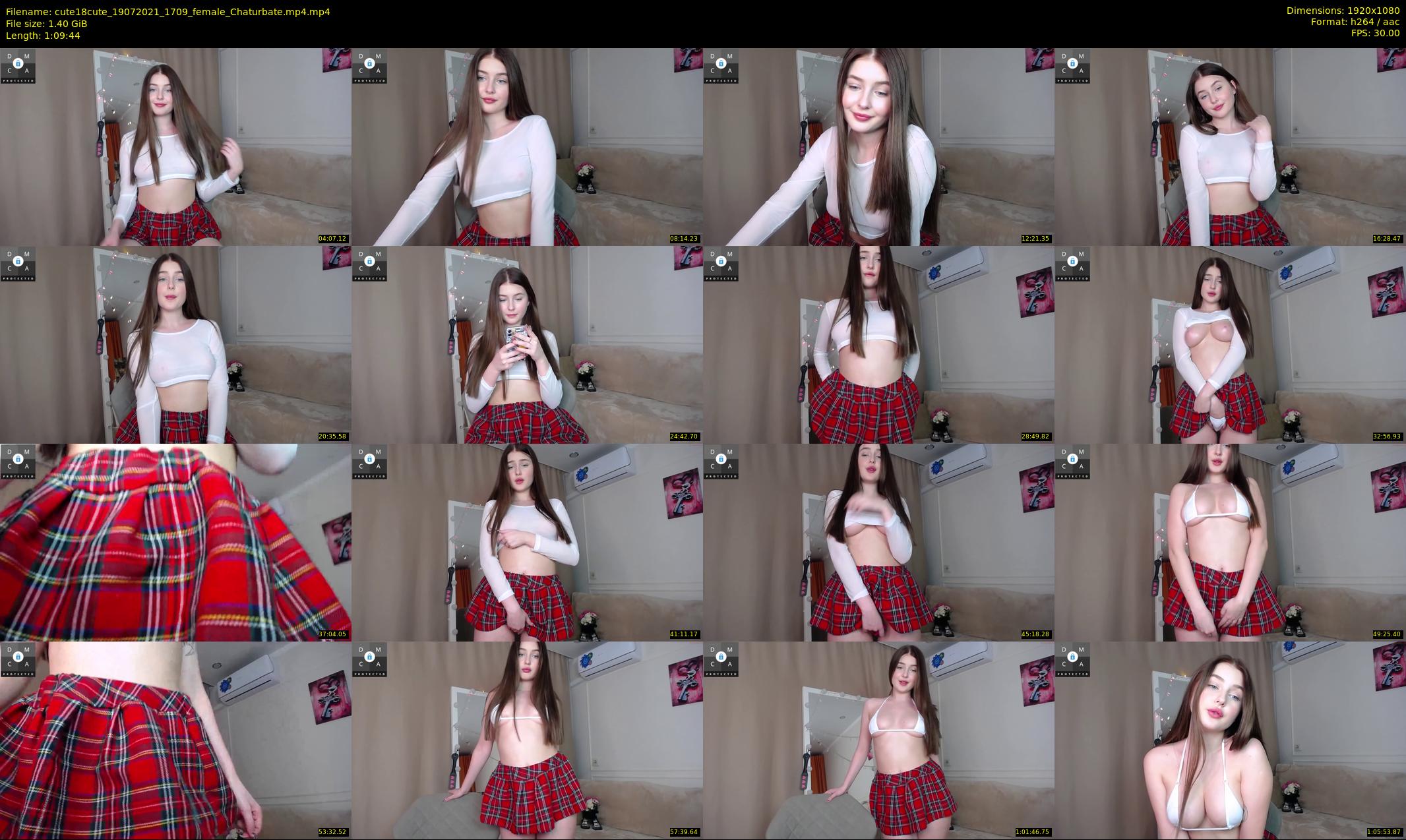 cute18cute — 70 minute Chaturbate female cam show recording, 1080p, Jul 19, 2021