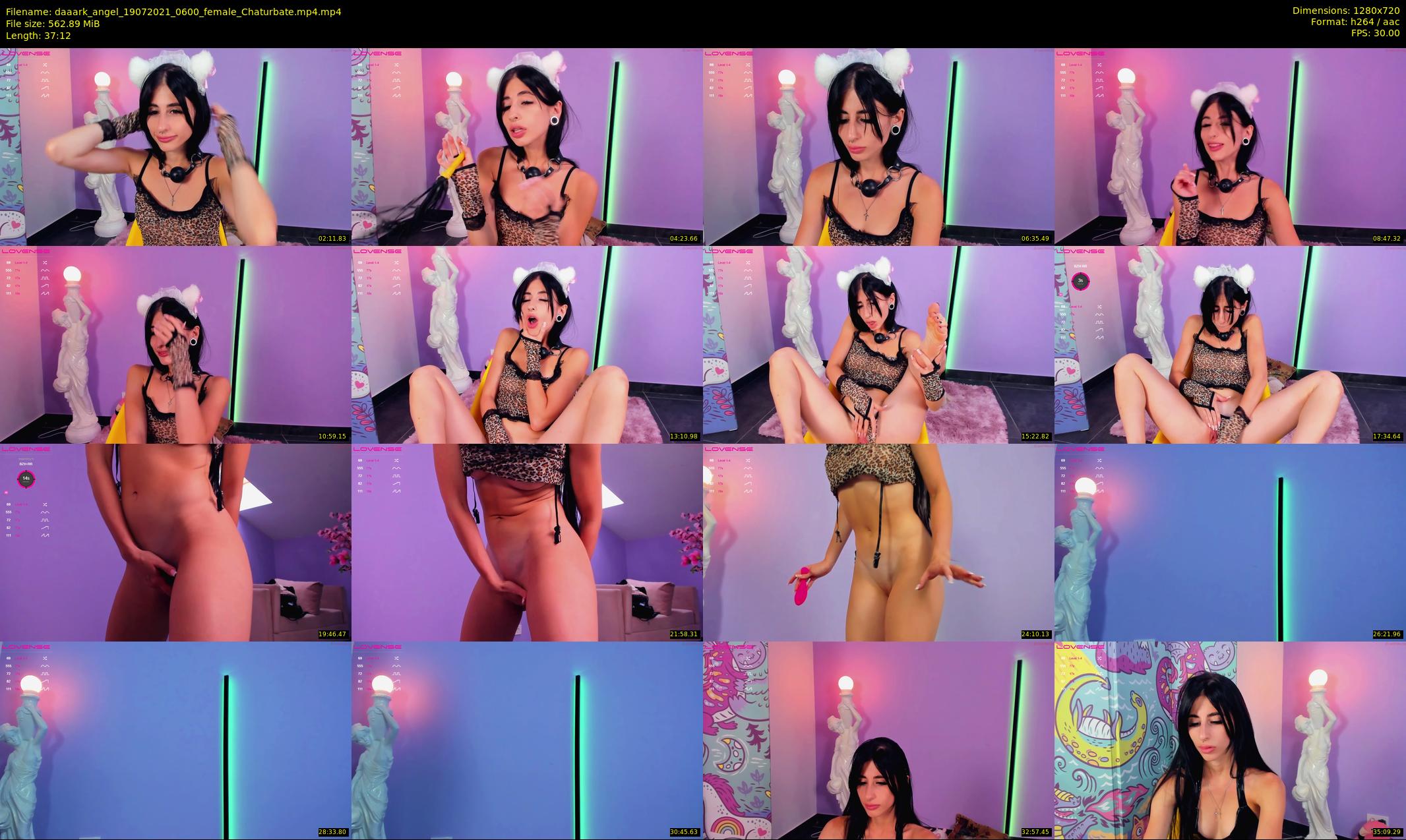 daaark_angel — 38 minute Chaturbate female cam show recording, 720p, Jul 19, 2021