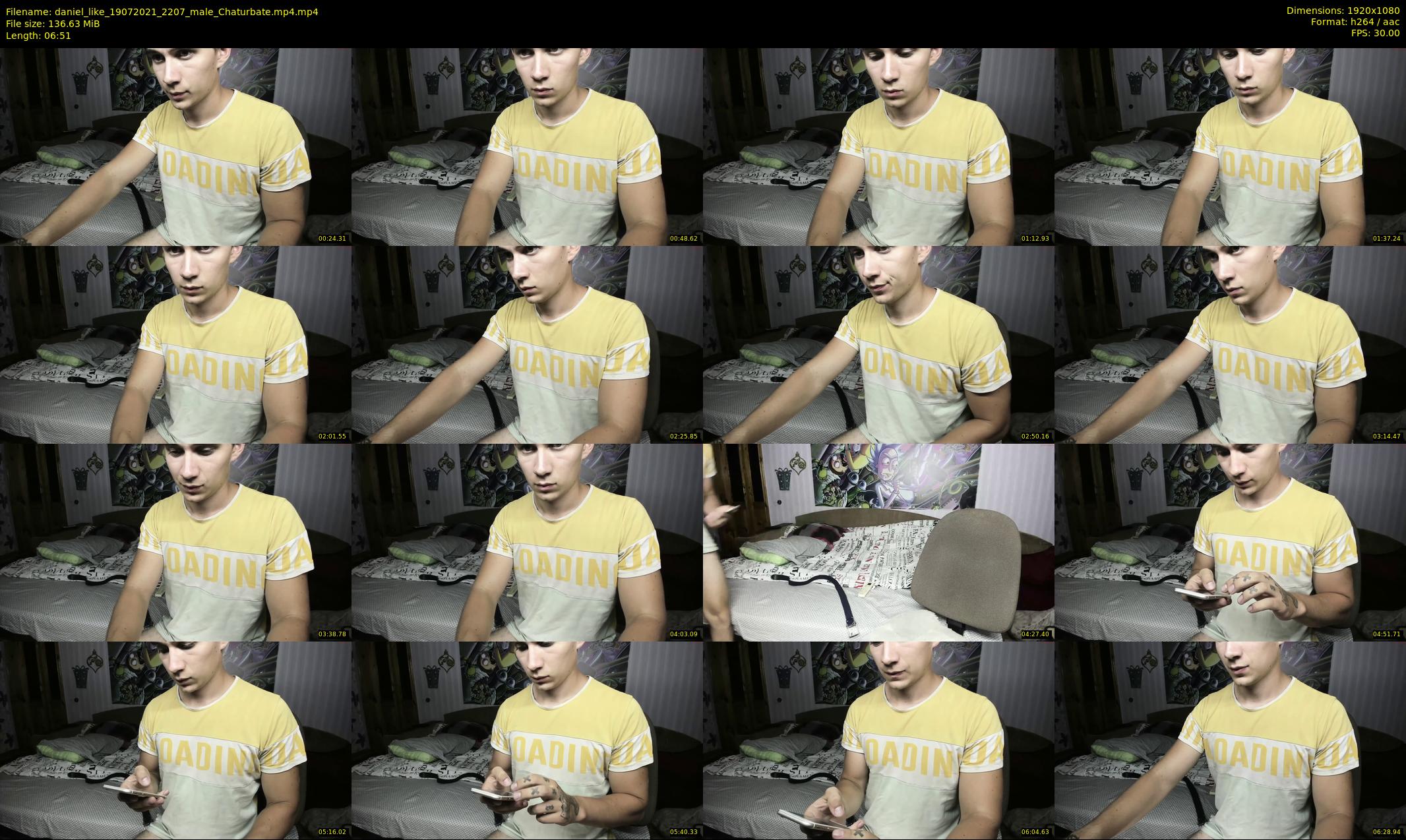 daniel_like — 7 minute Chaturbate male cam show recording, 1080p, Jul 19, 2021
