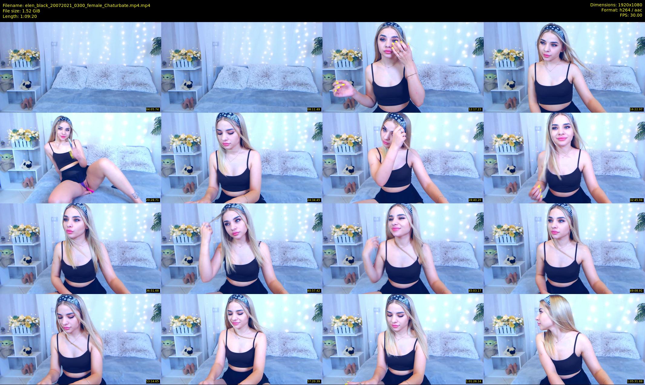 elen_black — 70 minute Chaturbate female cam show recording, 1080p, Jul 20, 2021