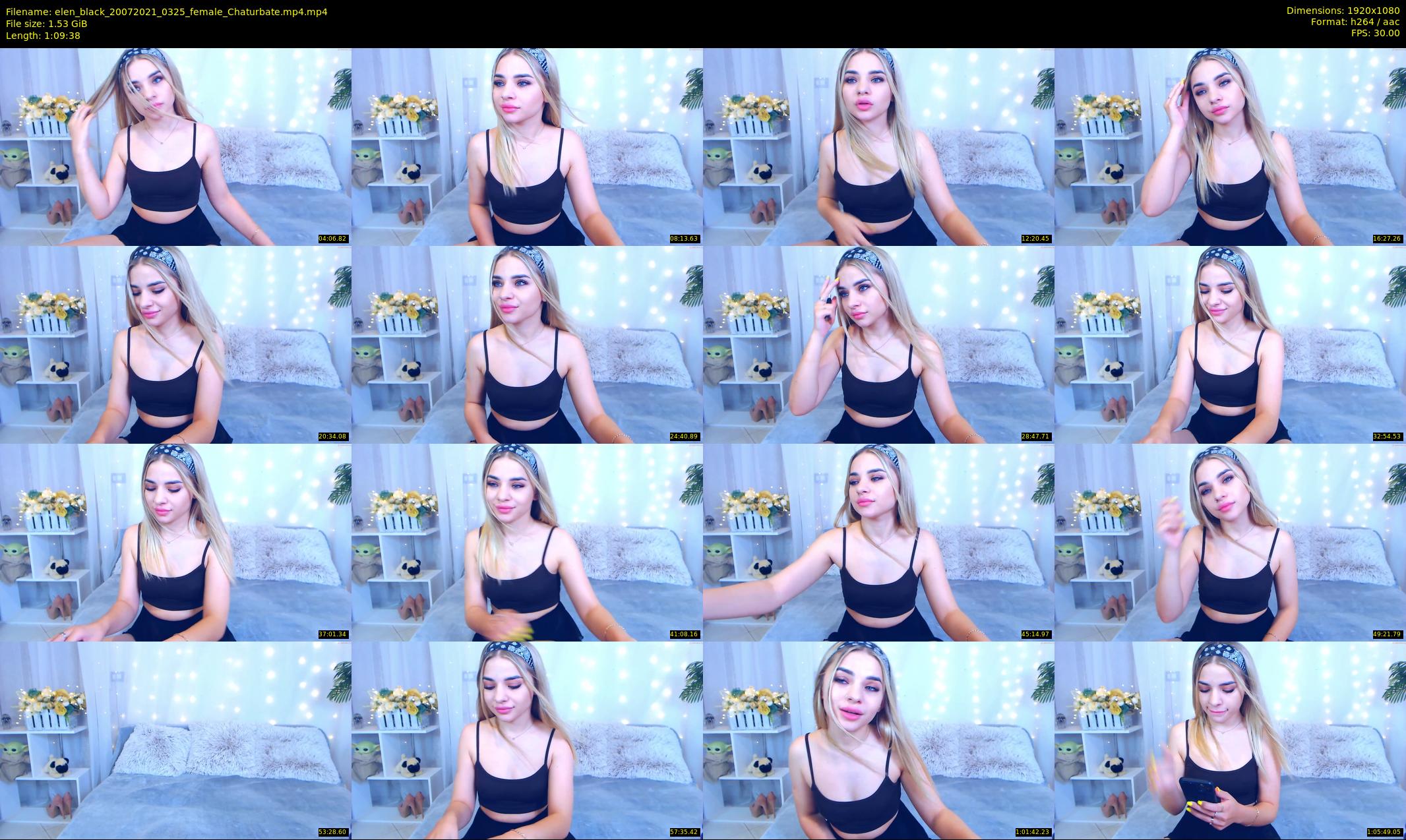 elen_black — 70 minute Chaturbate female cam show recording, 1080p, Jul 20, 2021