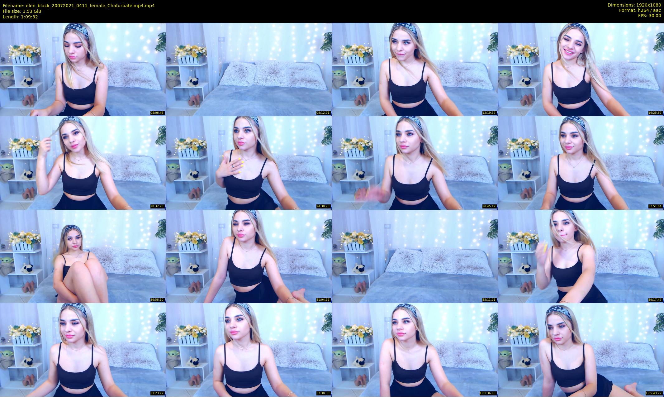 elen_black — 70 minute Chaturbate female cam show recording, 1080p, Jul 20, 2021