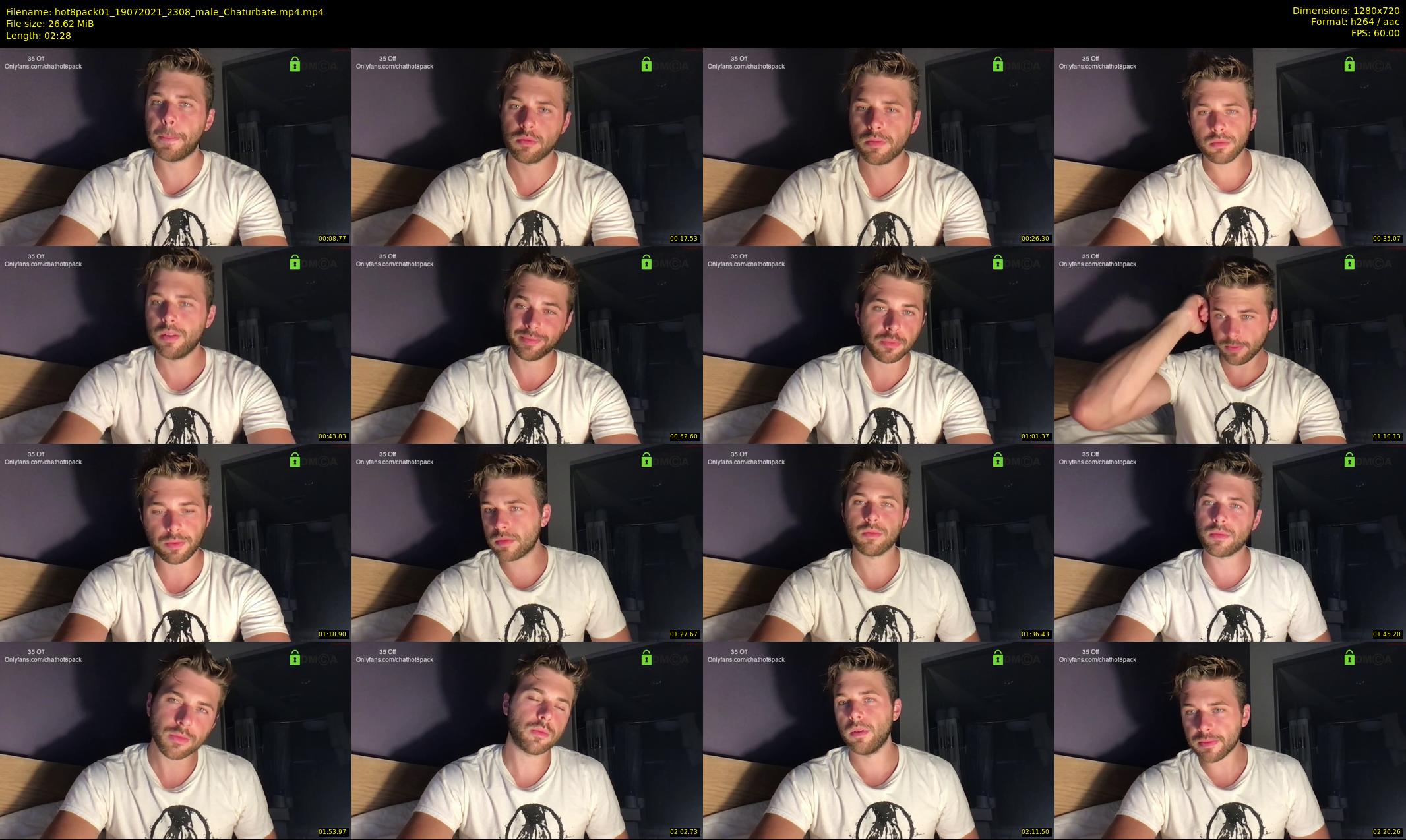 hot8pack01 — 3 minute Chaturbate male cam show recording, 720p, Jul 19, 2021