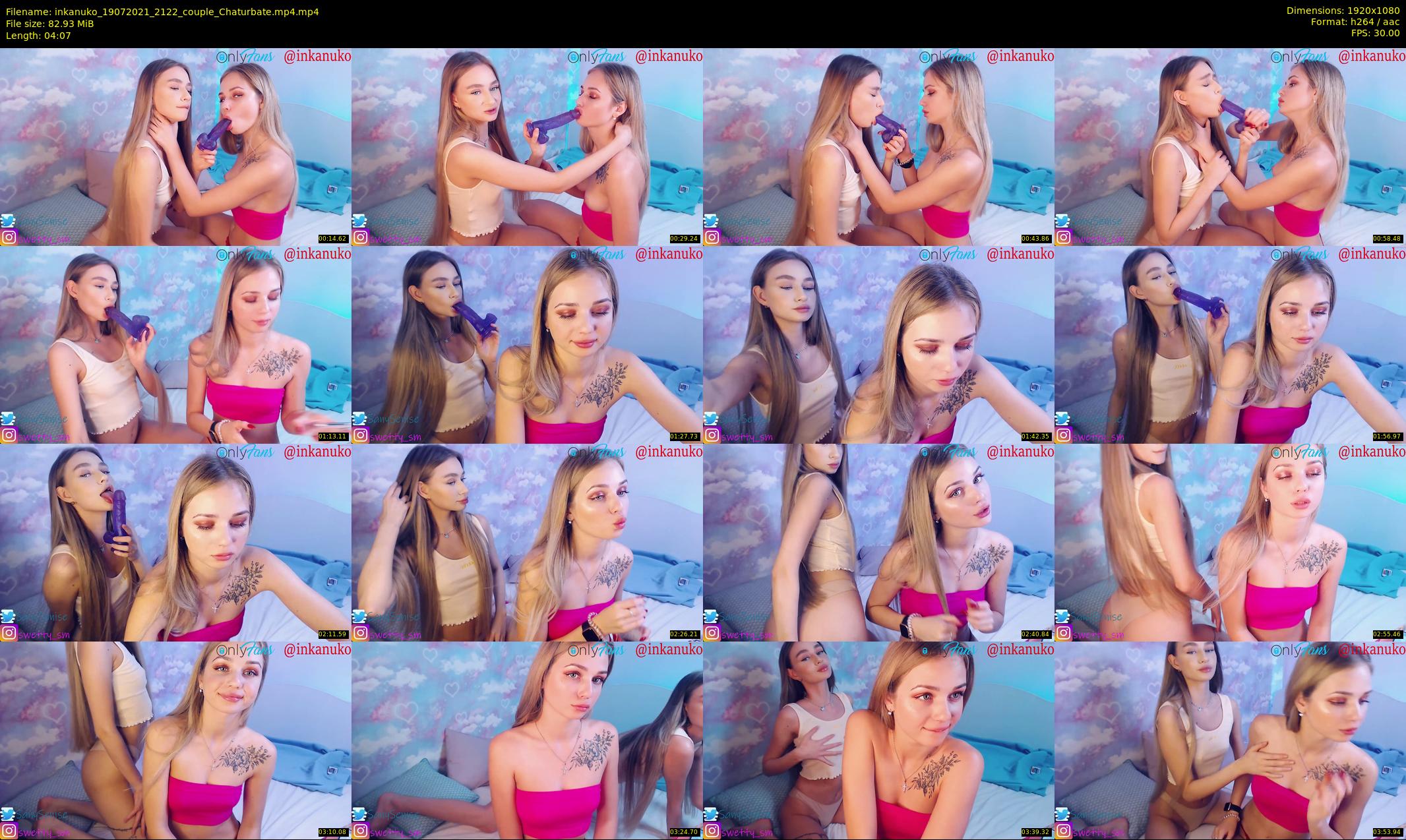 inkanuko — 5 minute Chaturbate couple cam show recording, 1080p, Jul 19, 2021