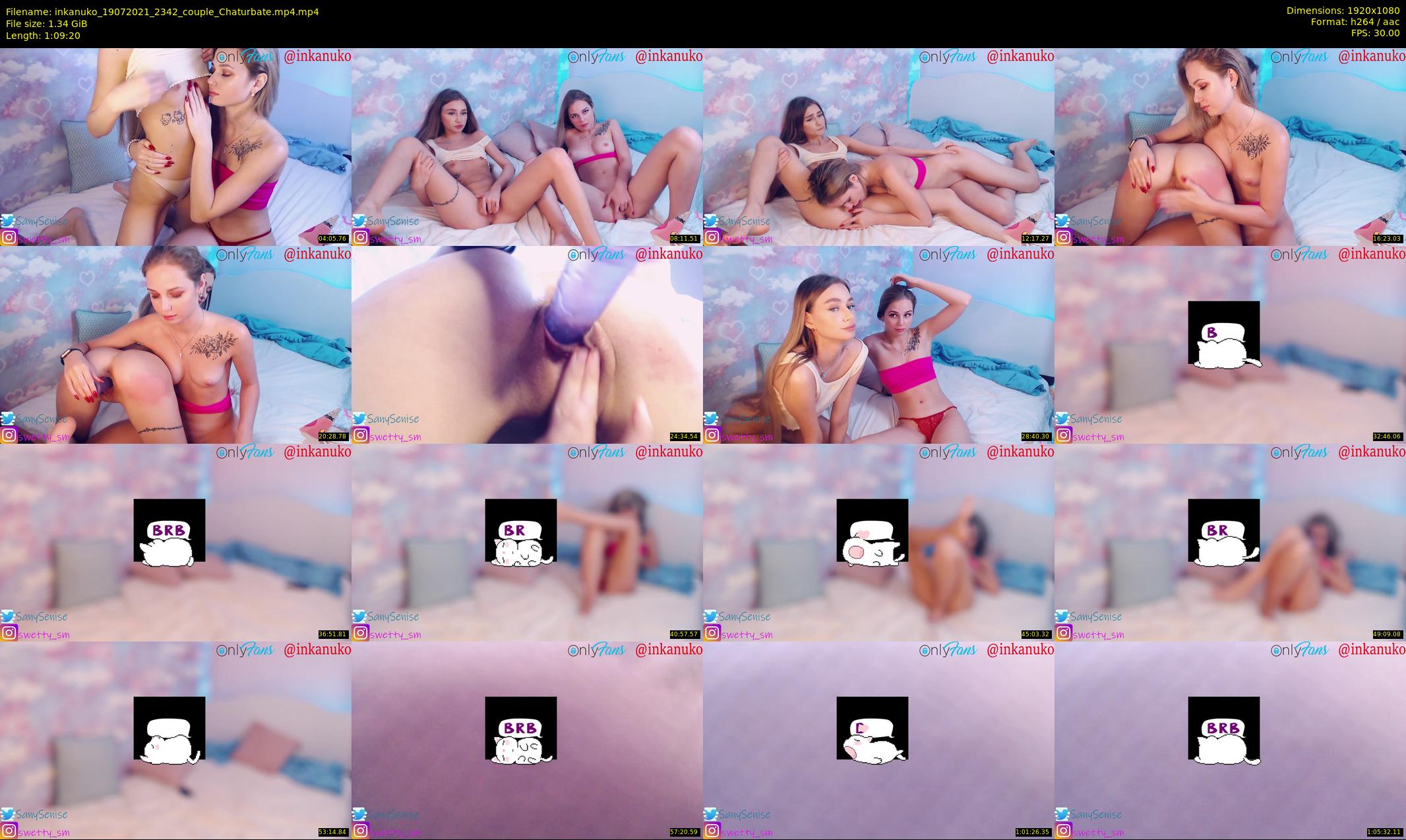 inkanuko — 70 minute Chaturbate couple cam show recording, 1080p, Jul 19, 2021