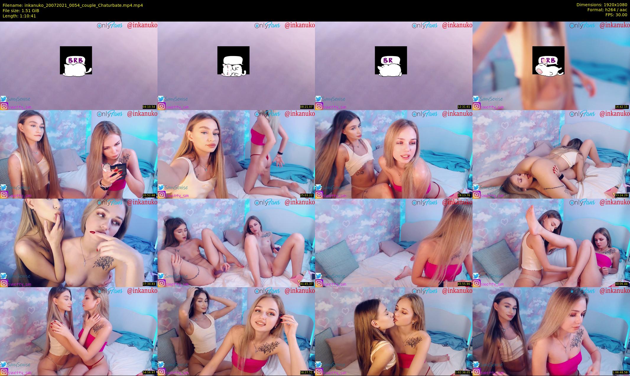 inkanuko — 71 minute Chaturbate couple cam show recording, 1080p, Jul 20, 2021