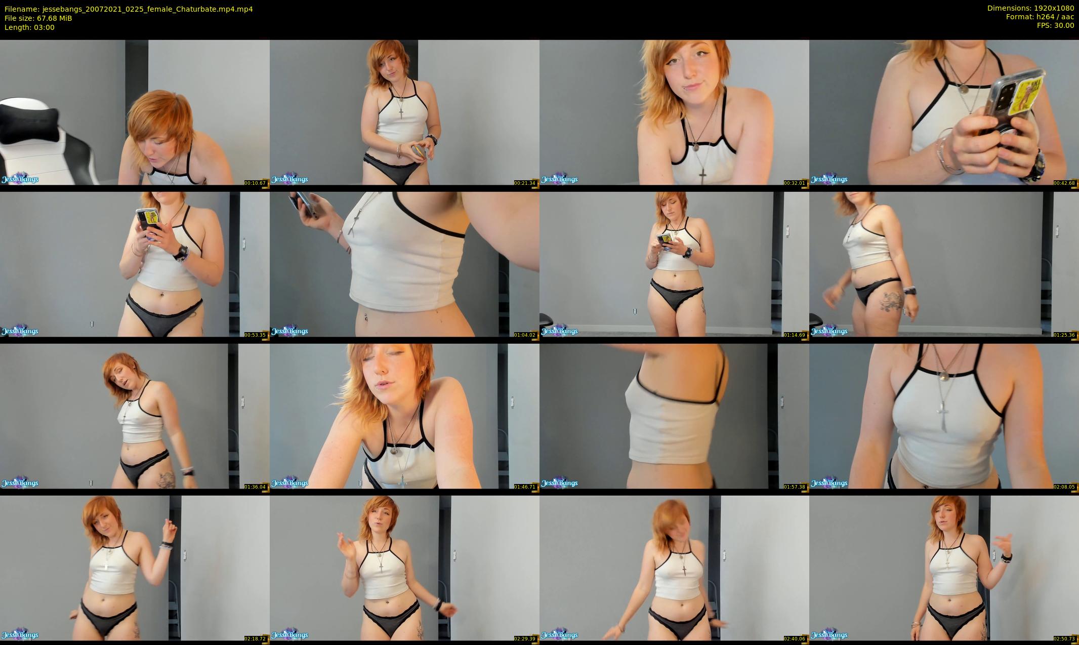 jessebangs — 3 minute Chaturbate female cam show recording, 1080p, Jul 20, 2021