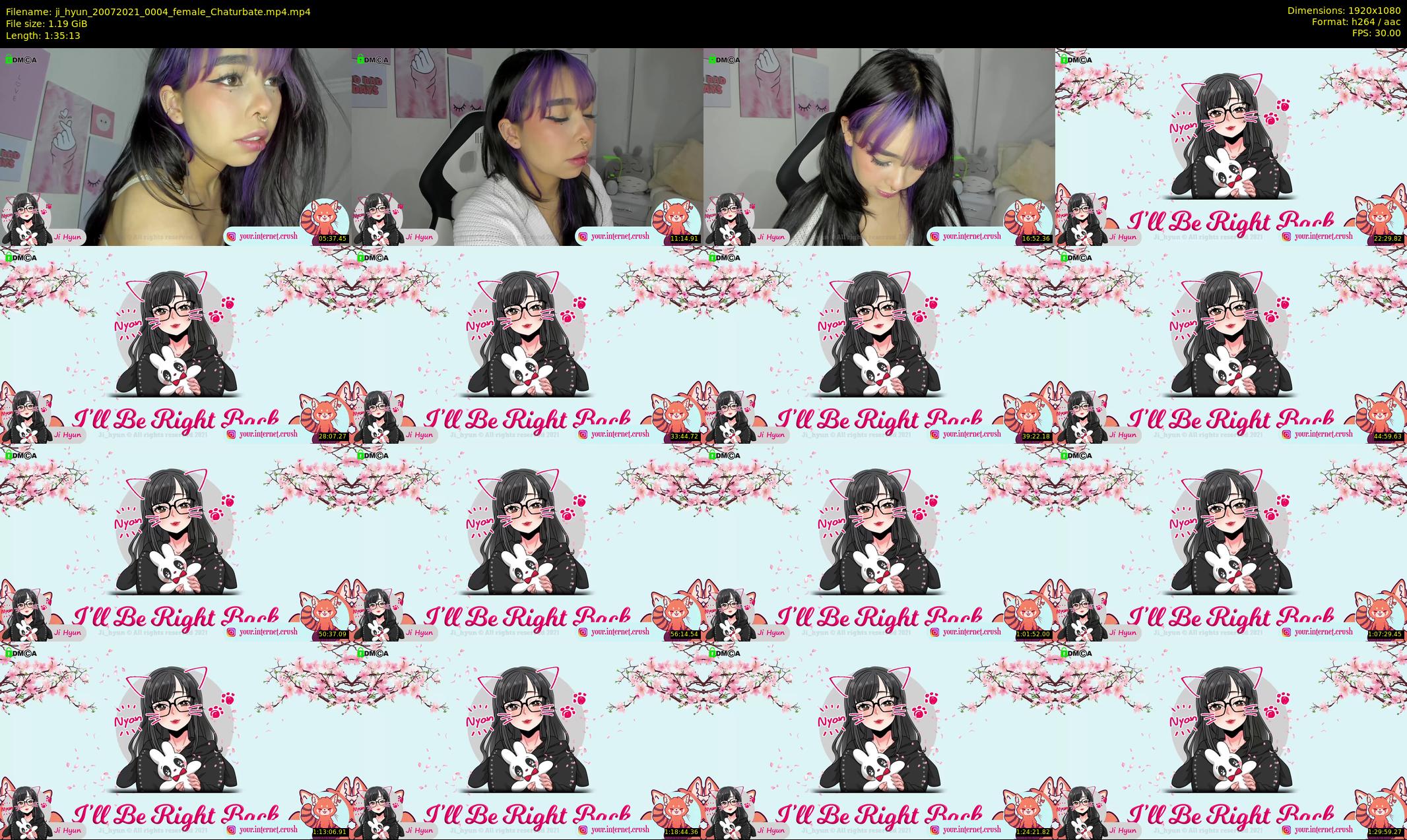 ji_hyun — 96 minute Chaturbate female cam show recording, 1080p, Jul 20, 2021
