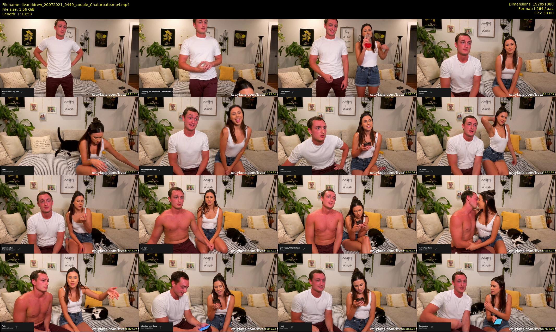 livanddrew — 71 minute Chaturbate couple cam show recording, 1080p, Jul 20, 2021