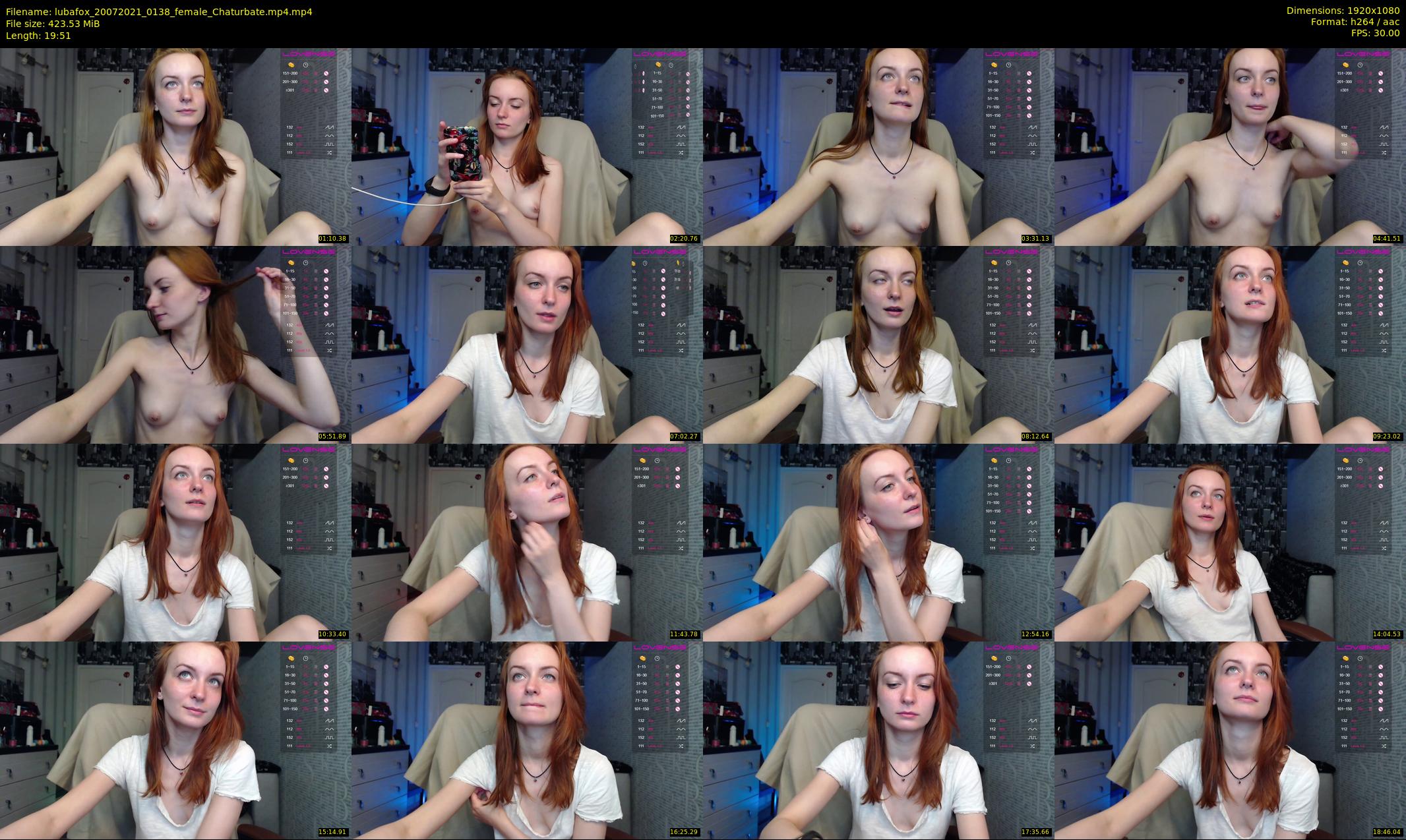 lubafox — 20 minute Chaturbate female cam show recording, 1080p, Jul 20, 2021