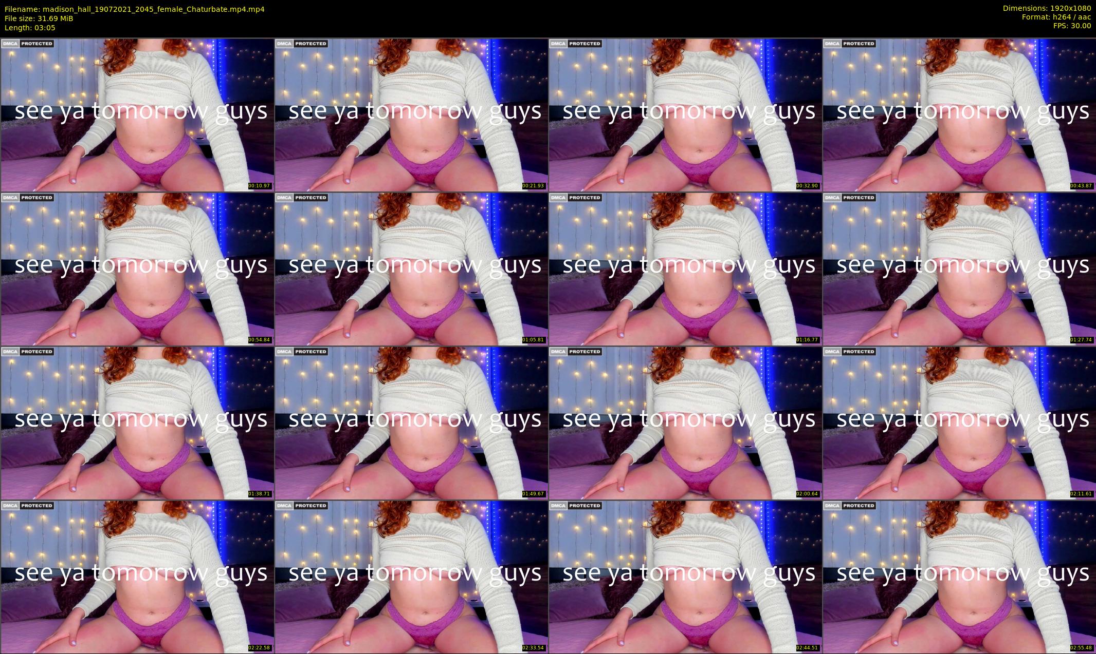 madison_hall — 4 minute Chaturbate female cam show recording, 1080p, Jul 19, 2021