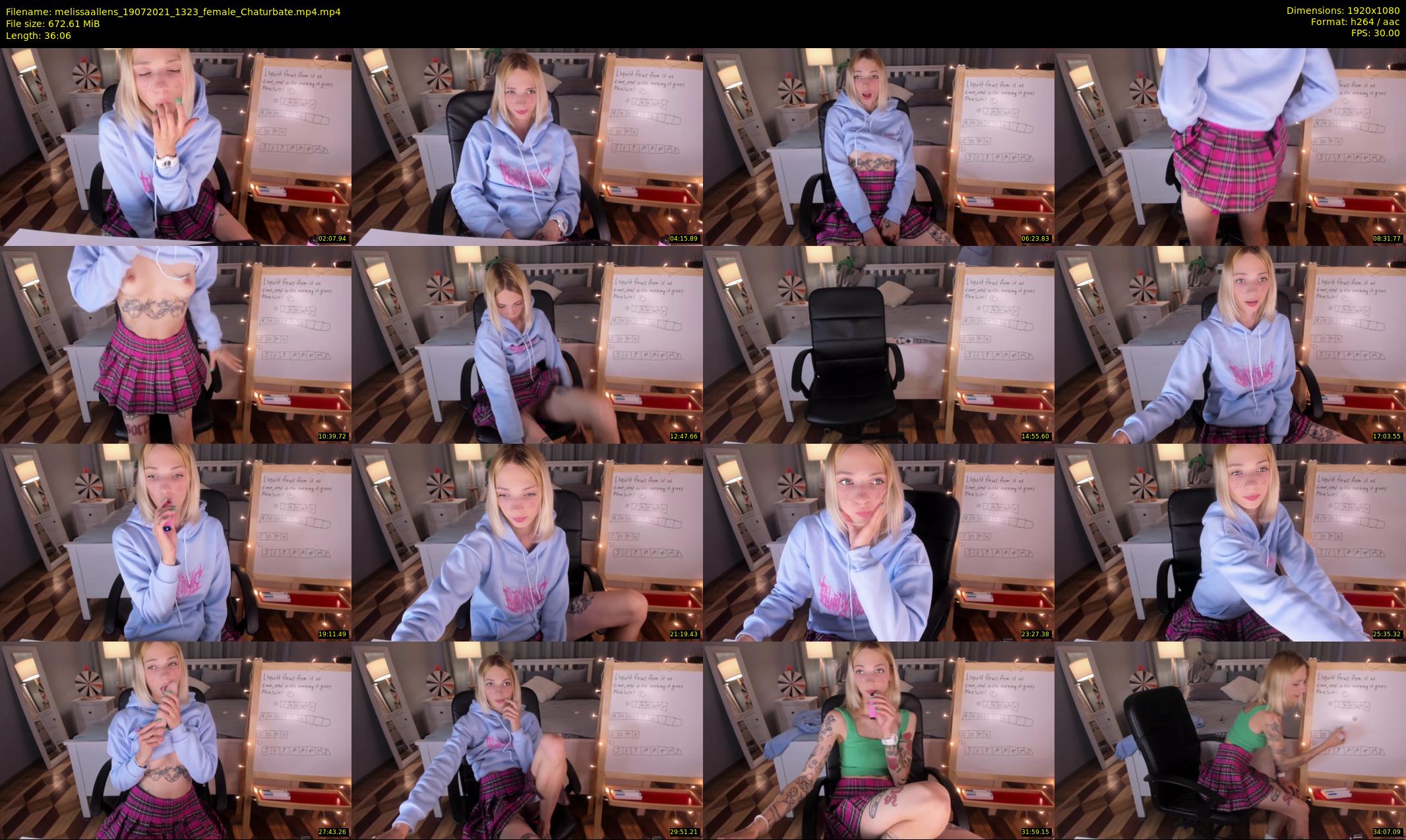 melissaallens — 37 minute Chaturbate female cam show recording, 1080p, Jul 19, 2021