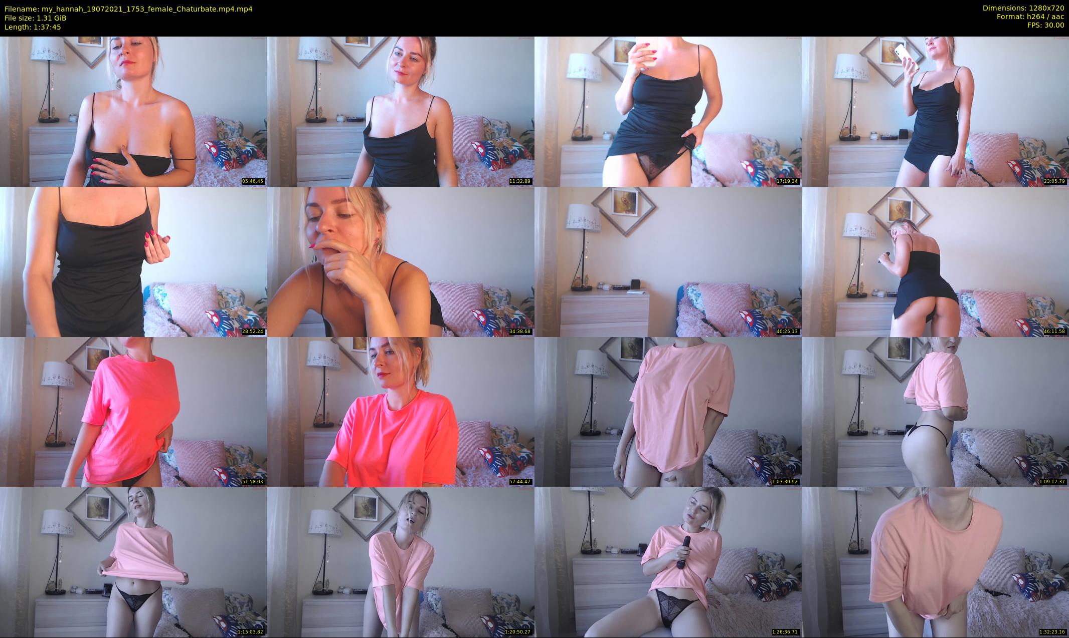 my_hannah — 98 minute Chaturbate female cam show recording, 720p, Jul 19, 2021