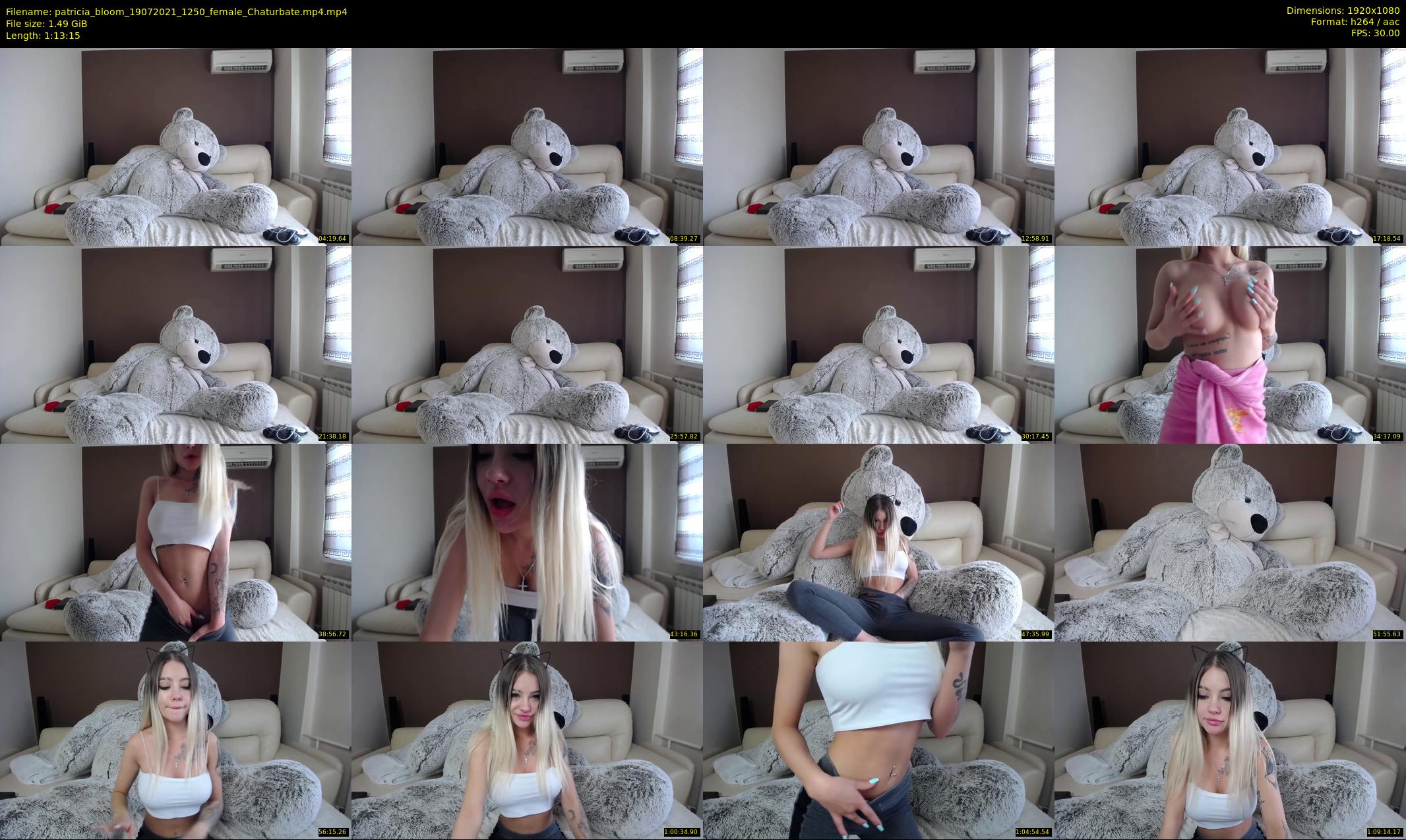 patricia_bloom — 74 minute Chaturbate female cam show recording, 1080p, Jul 19, 2021
