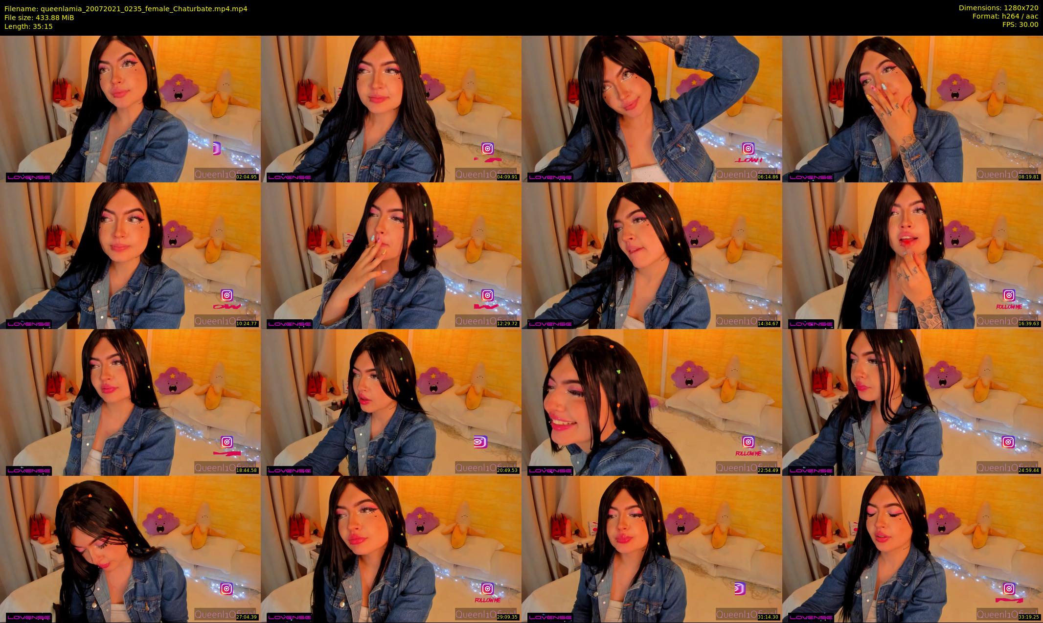 queenlamia — 36 minute Chaturbate female cam show recording, 720p, Jul 20, 2021