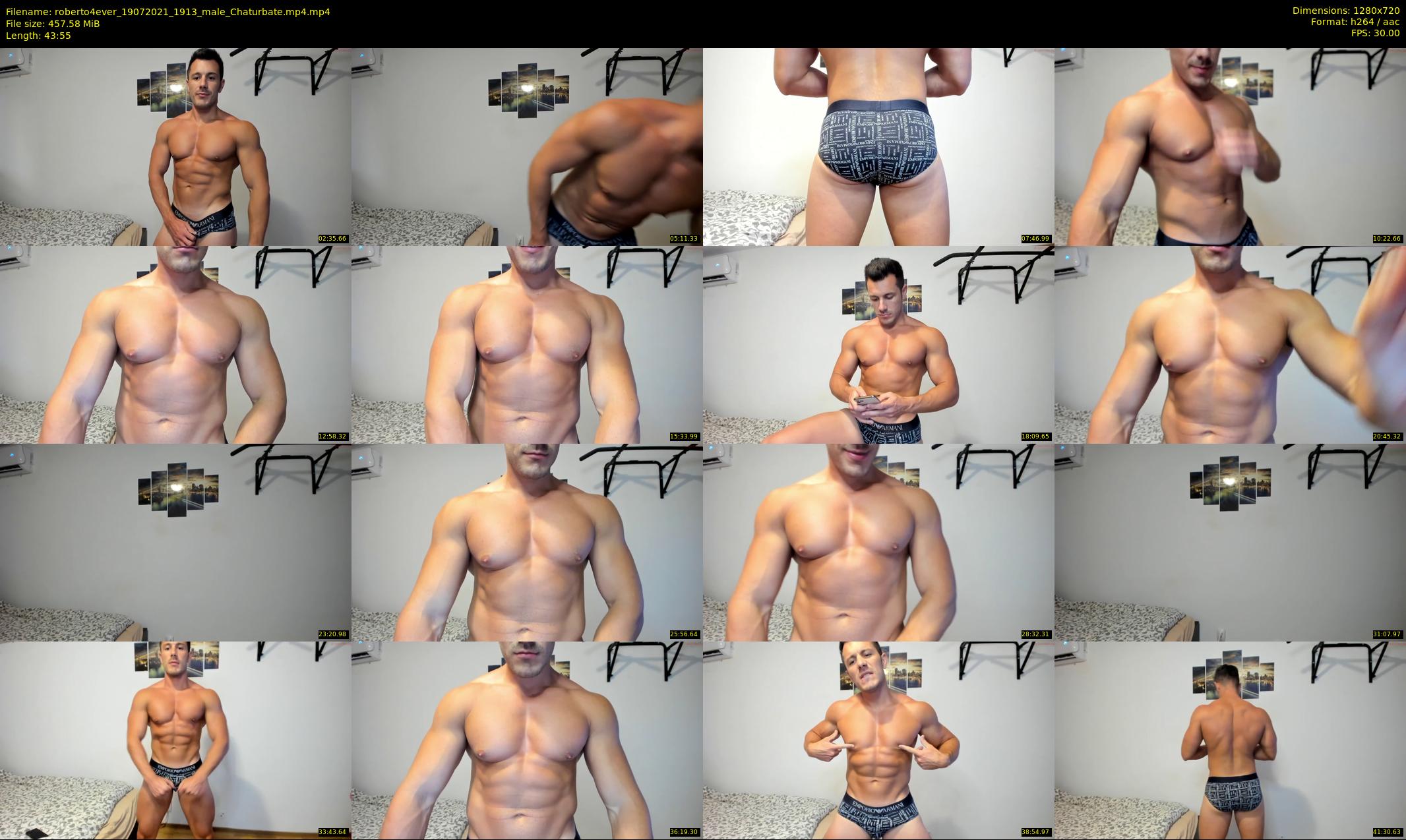 roberto4ever — 44 minute Chaturbate male cam show recording, 720p, Jul 19, 2021