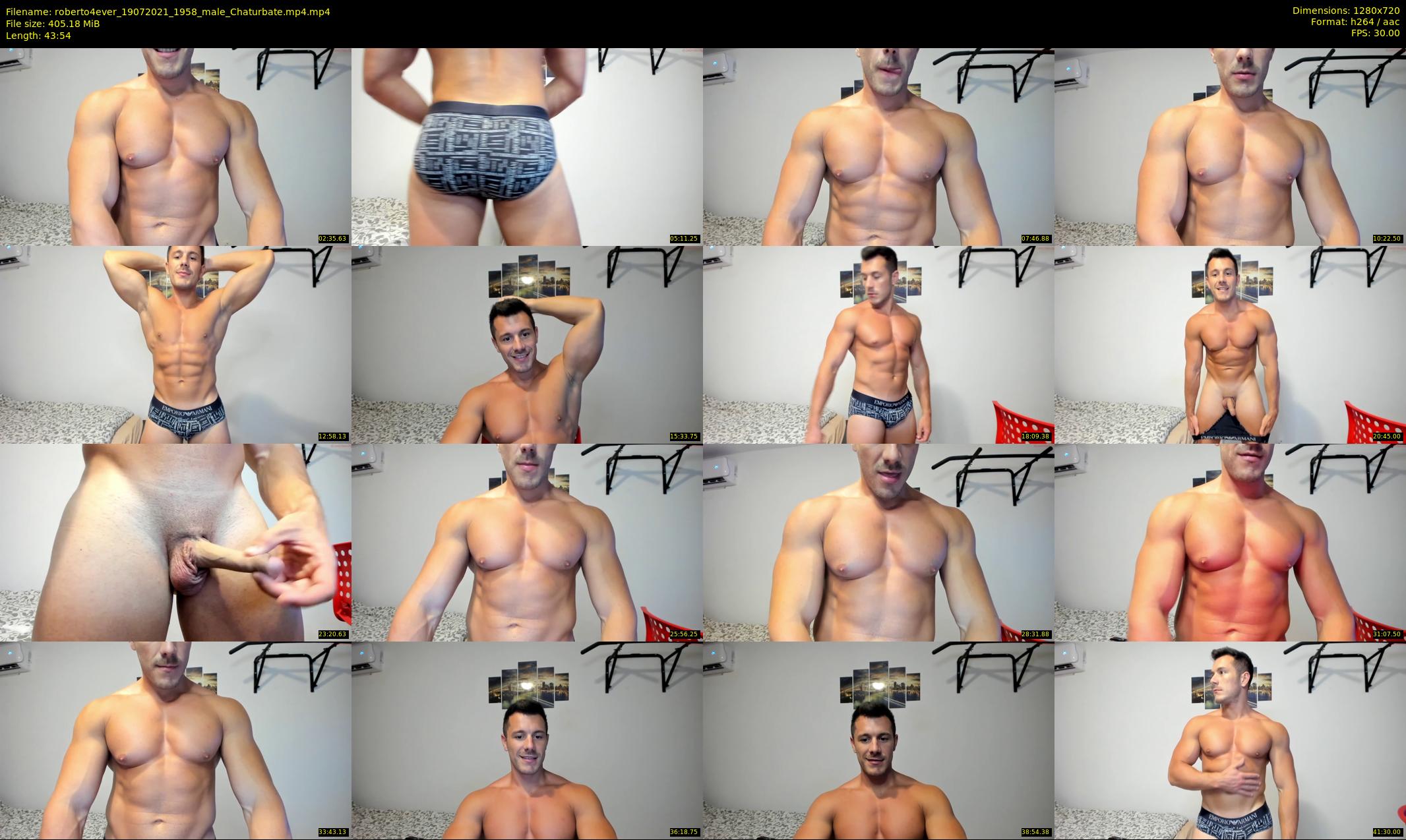 roberto4ever — 44 minute Chaturbate male cam show recording, 720p, Jul 19, 2021