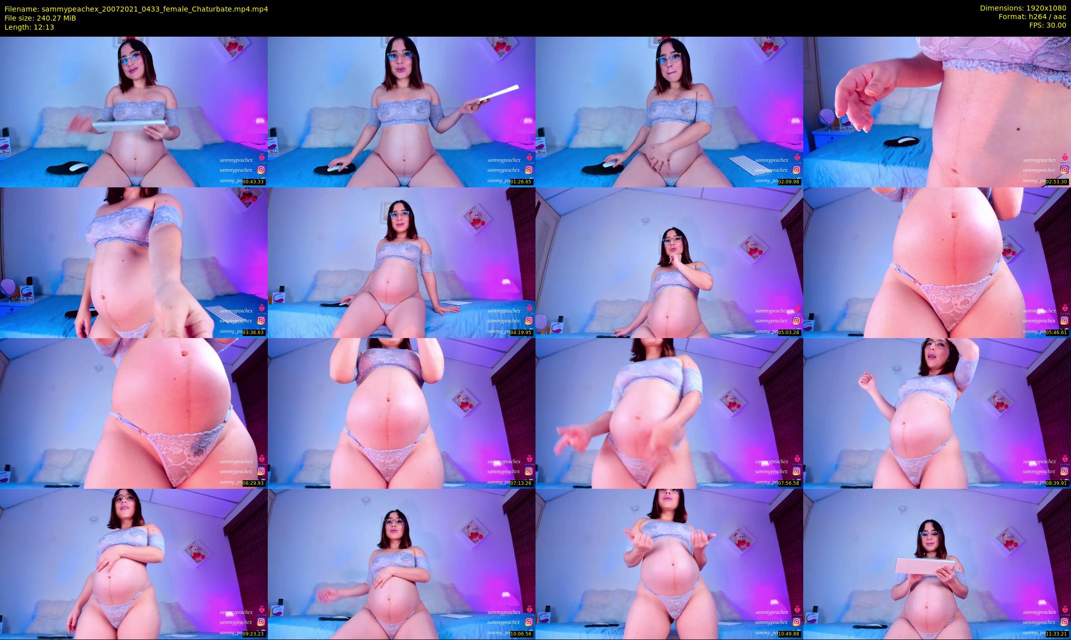 sammypeachex — 13 minute Chaturbate female cam show recording, 1080p, Jul 20, 2021