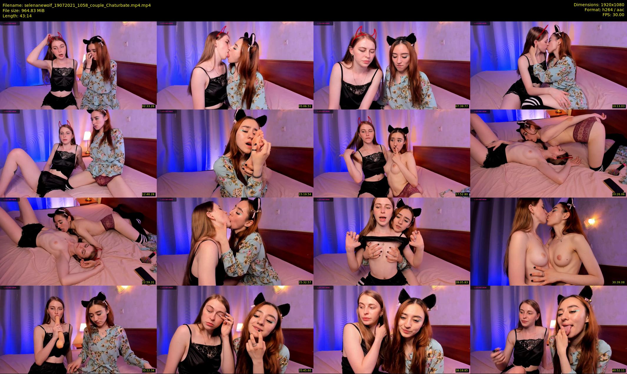 selenanewolf — 44 minute Chaturbate couple cam show recording, 1080p, Jul 19, 2021
