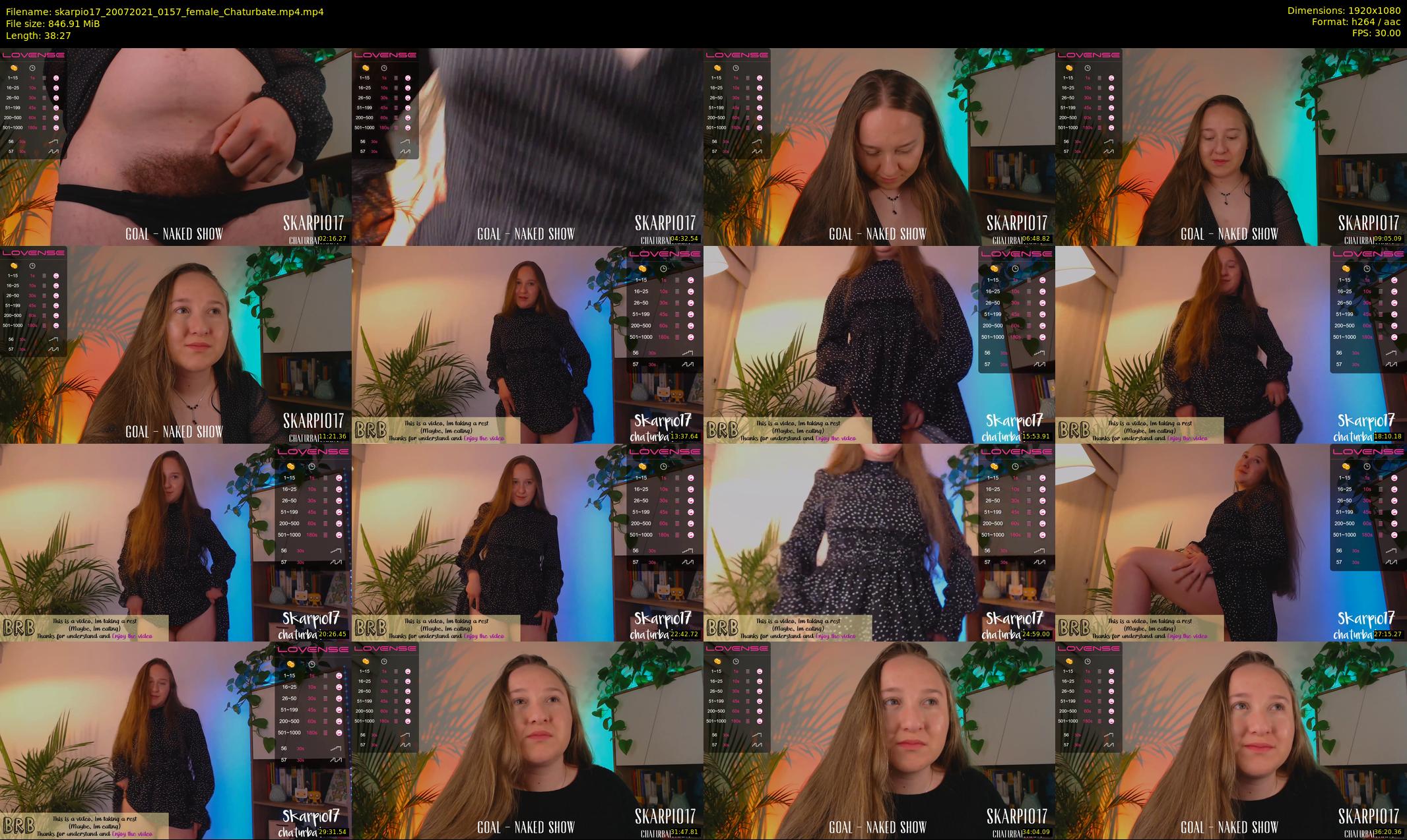 skarpio17 — 39 minute Chaturbate female cam show recording, 1080p, Jul 20, 2021