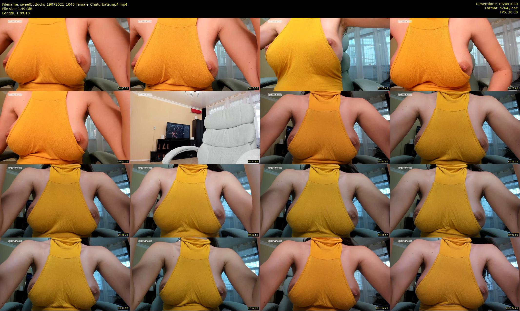 sweetbuttocks — 70 minute Chaturbate female cam show recording, 1080p, Jul 19, 2021