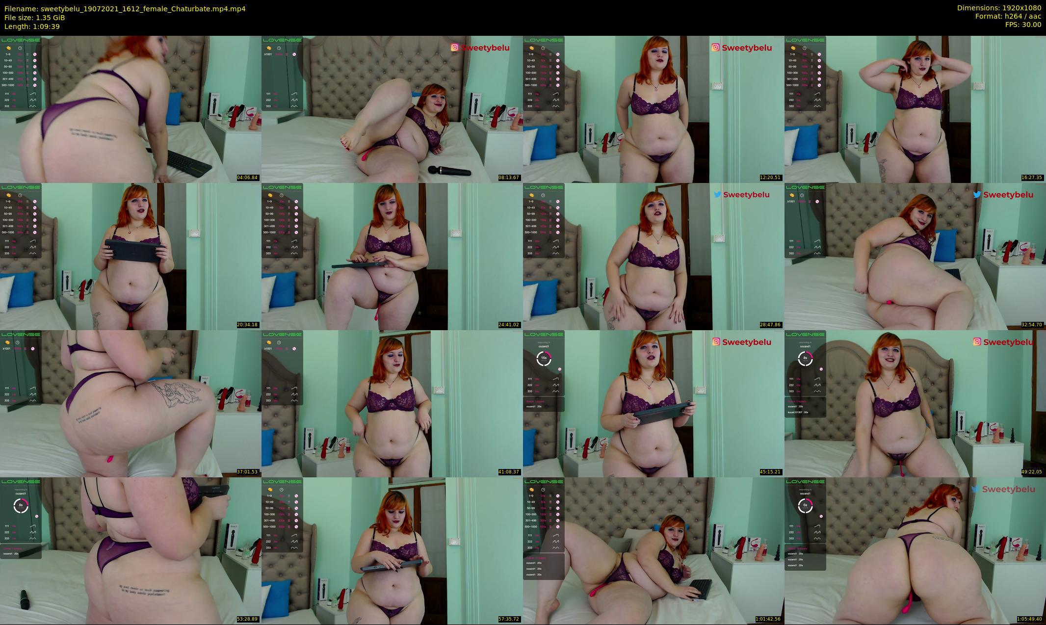 sweetybelu — 70 minute Chaturbate female cam show recording, 1080p, Jul 19, 2021