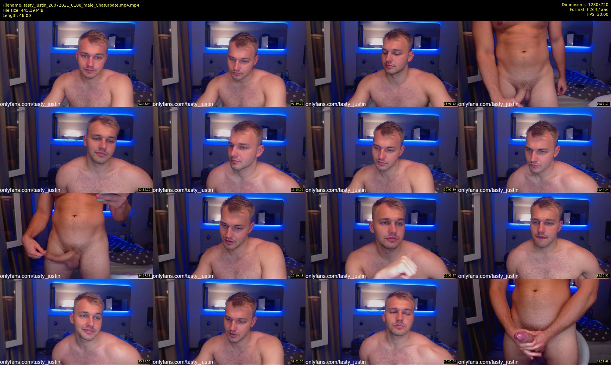 tasty_justin — 46 minute Chaturbate male cam show recording, 720p, Jul 20, 2021